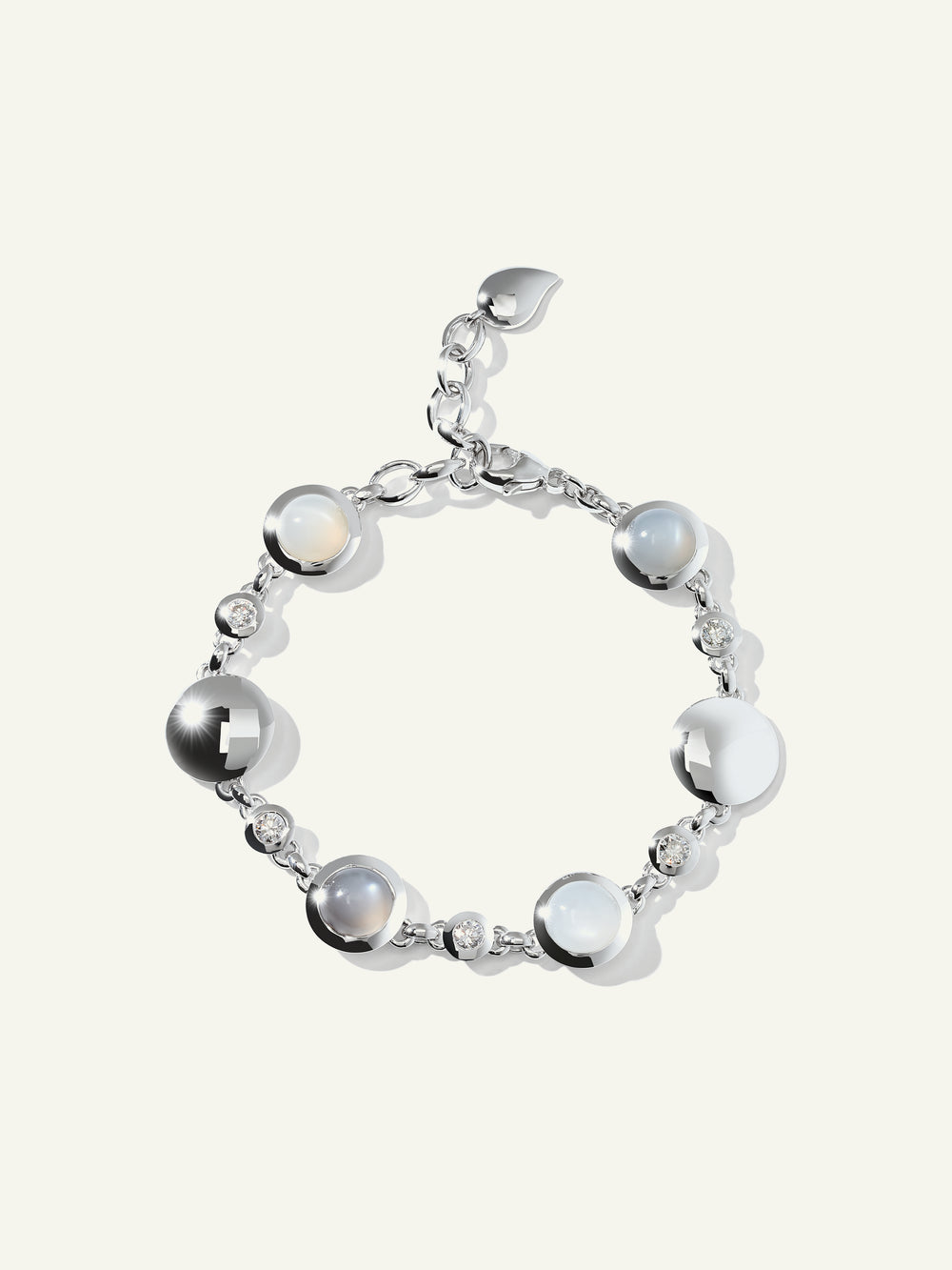 BOUTON Armband in 'Cashmere' mit Diamanten