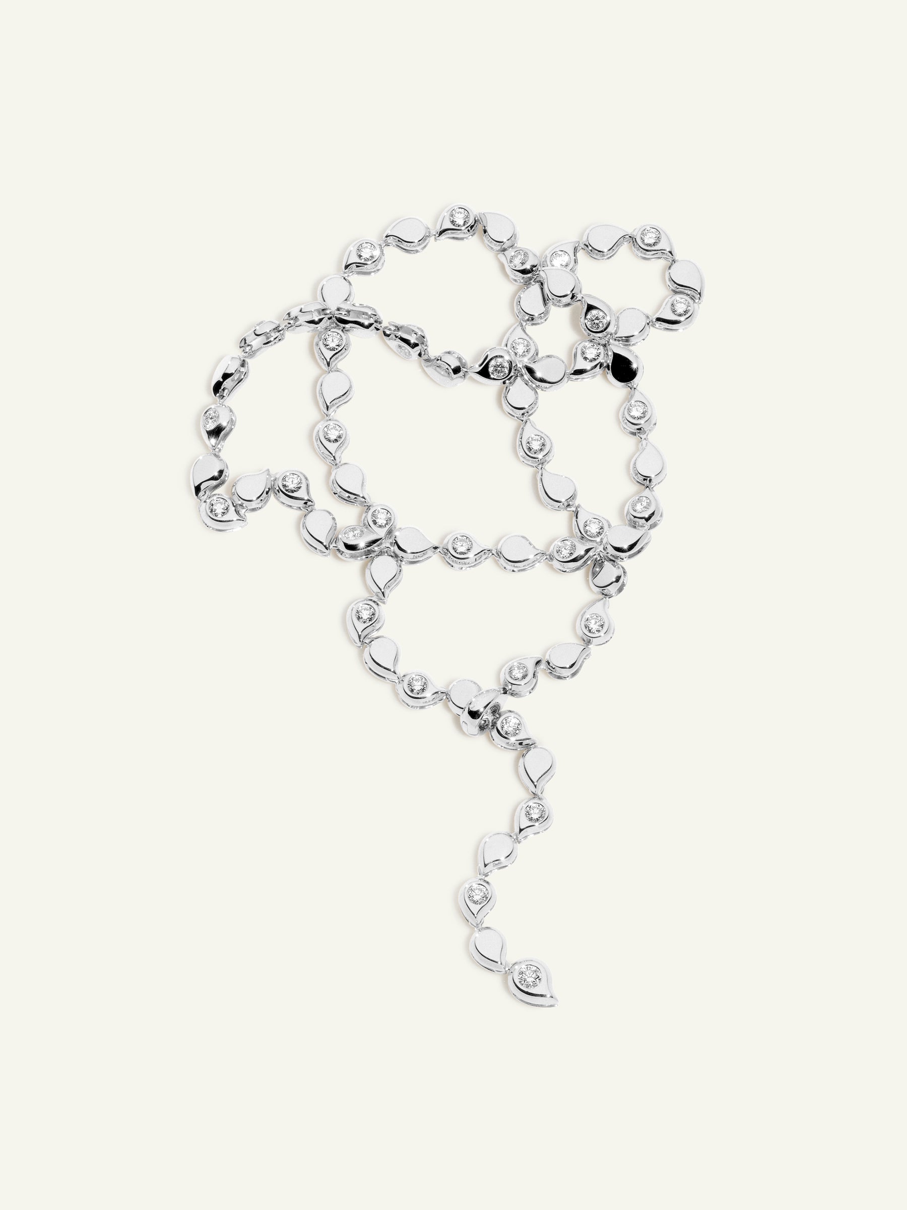 SNOWFLAKES Alternating Rivière Collier Halskette in 'Classic'