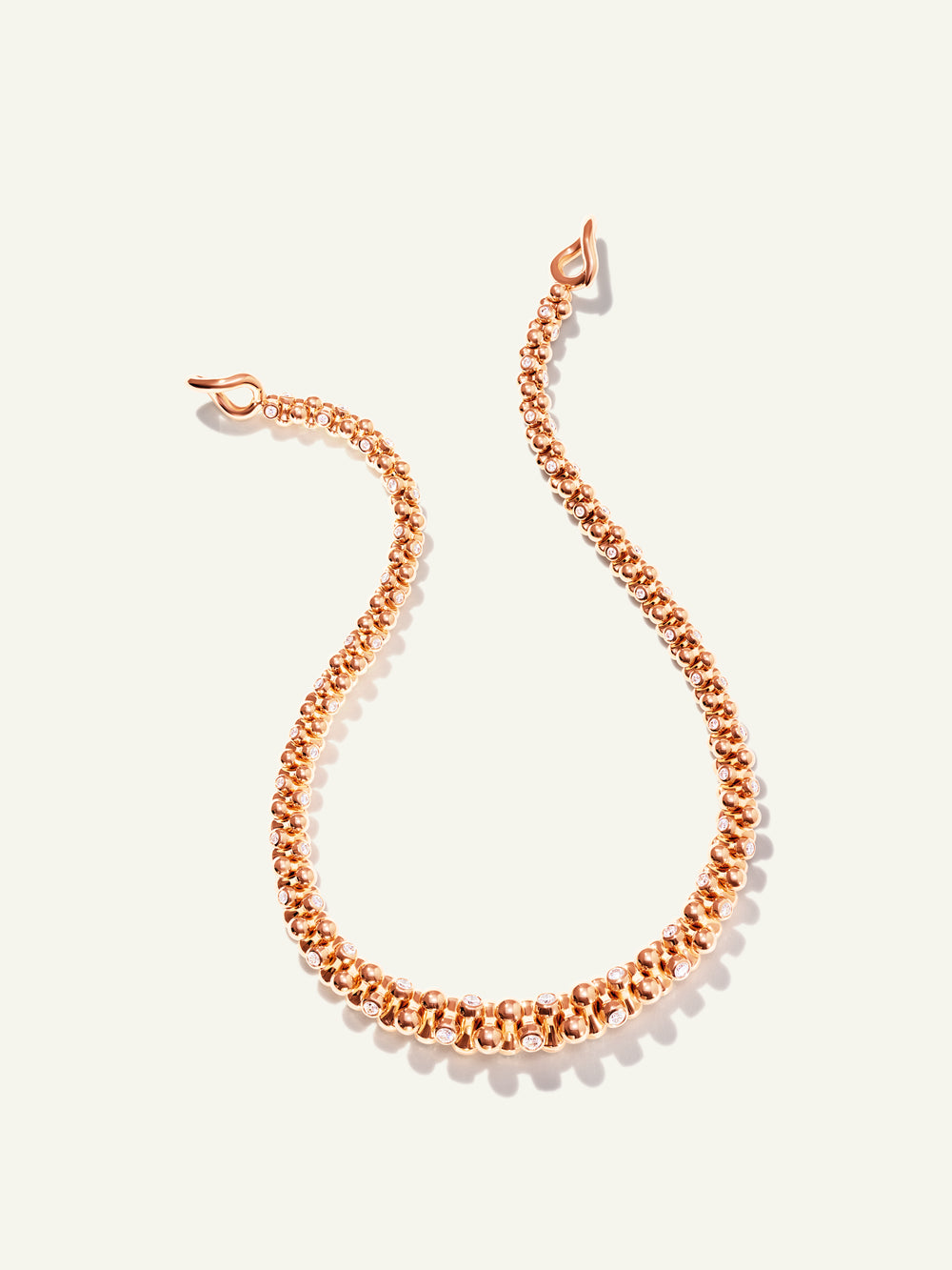 ALWAYS DIAMONDS Alternating Graduated Necklace in 'Classic'