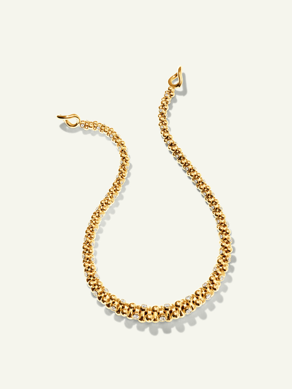 ALWAYS DIAMONDS Alternating Graduated Necklace in 'Classic'