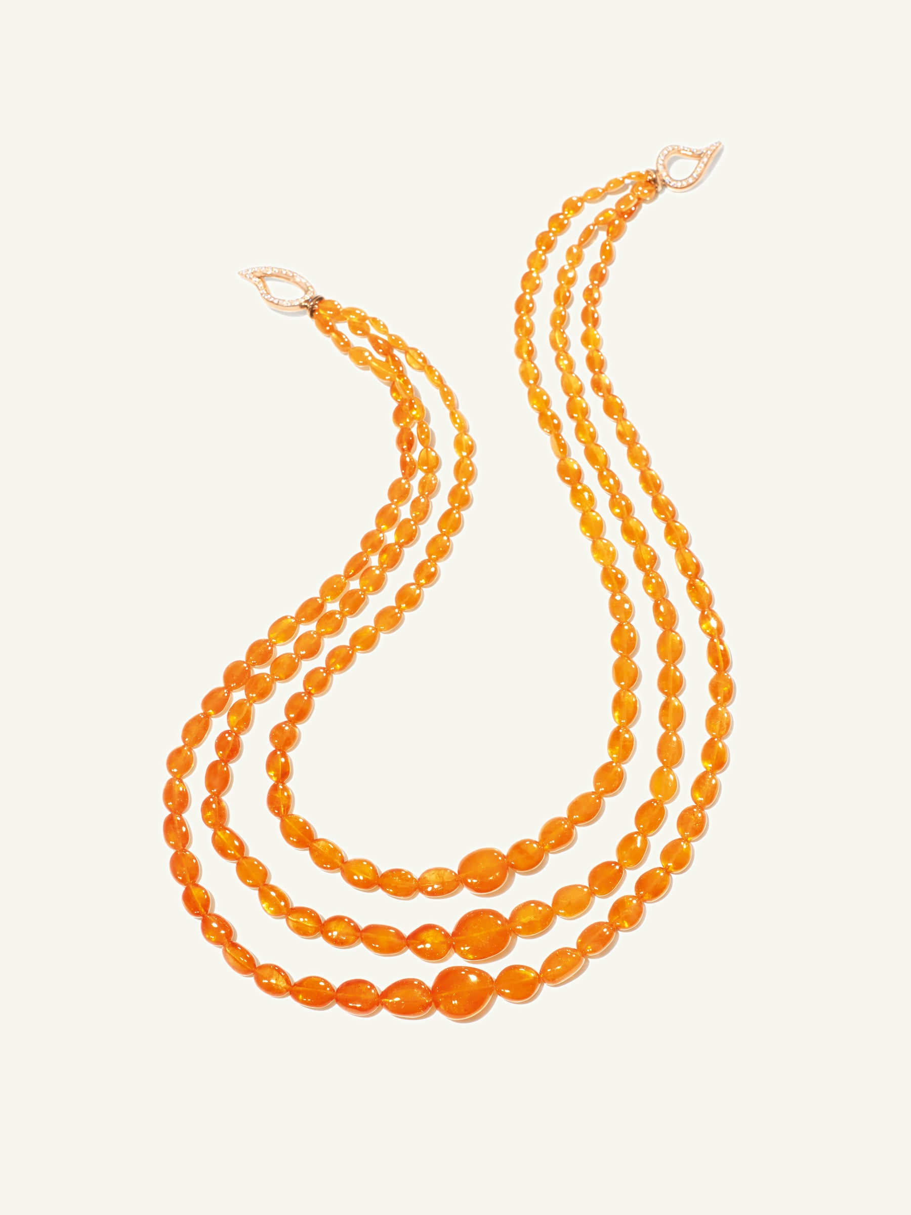 GLAMOUR Halskette mit Mandarin Granaten