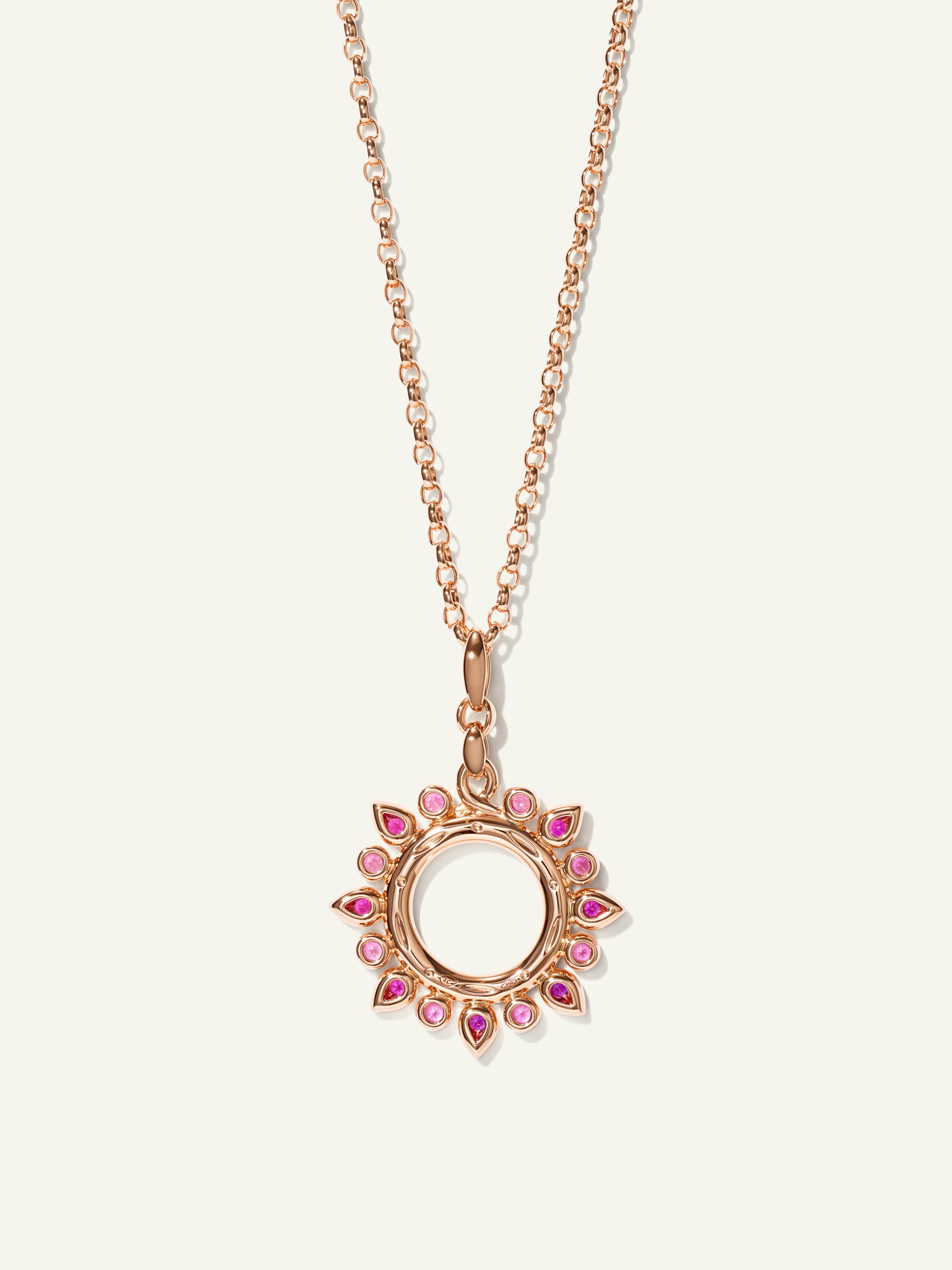GYPSY Small Sun Pendant in 'Blush'