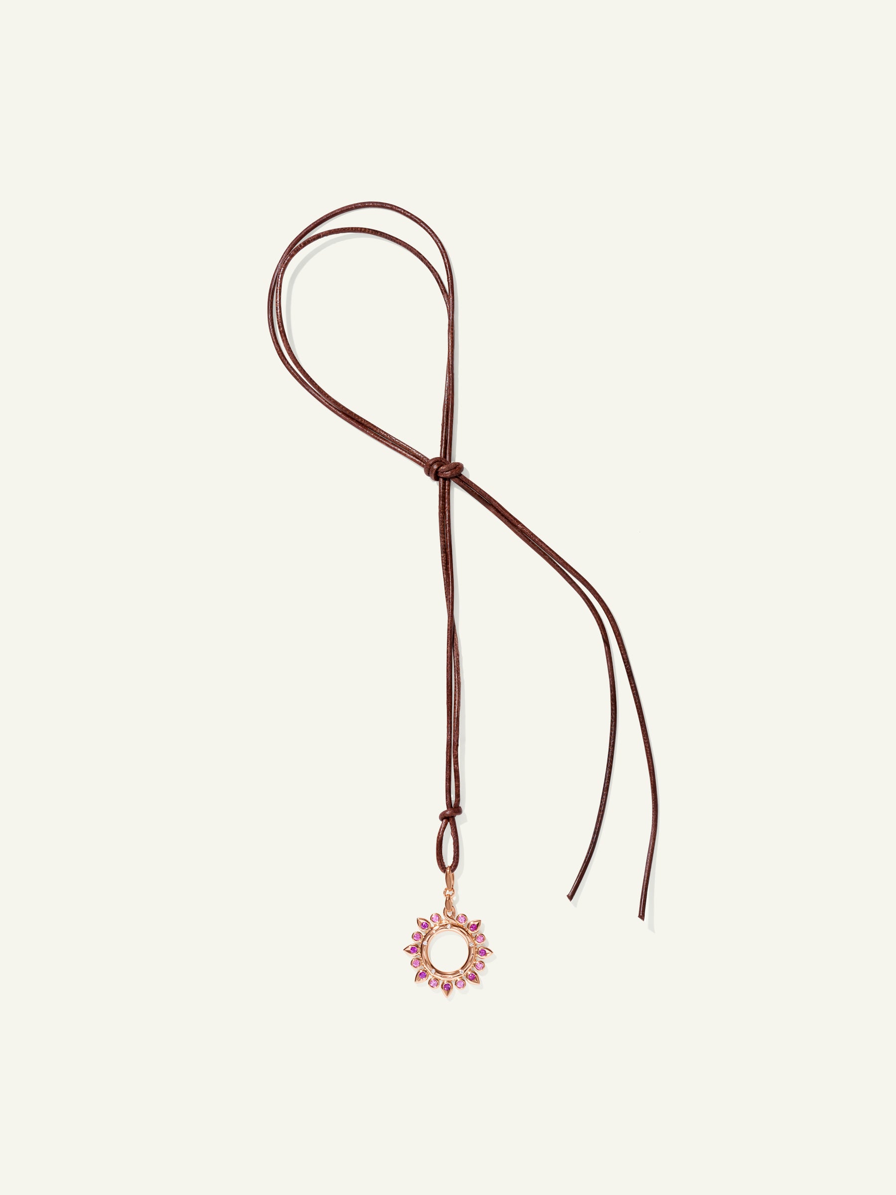 GYPSY Small Sun Pendant in 'Blush'