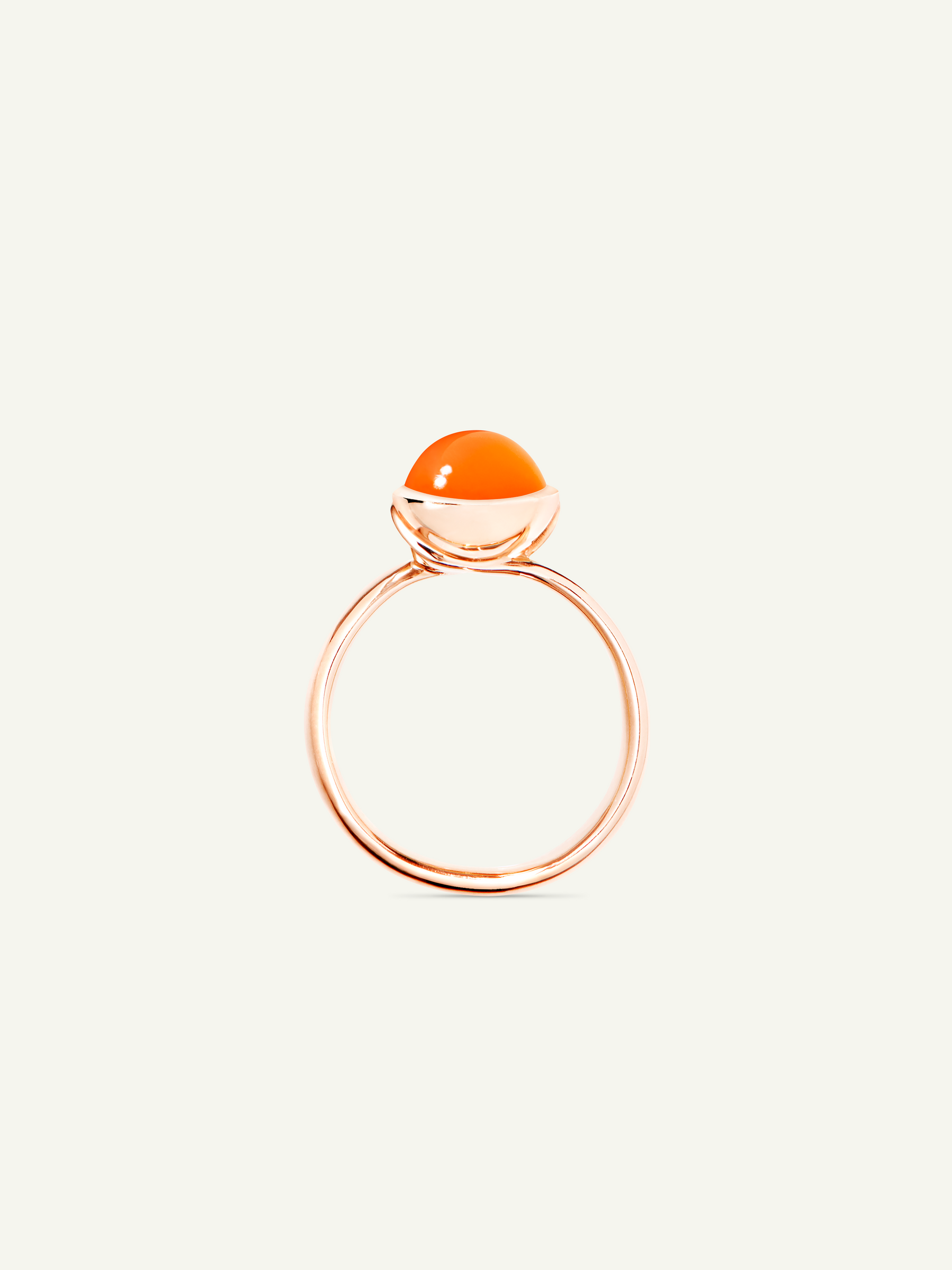 BOUTON Small Ring with Carnelian