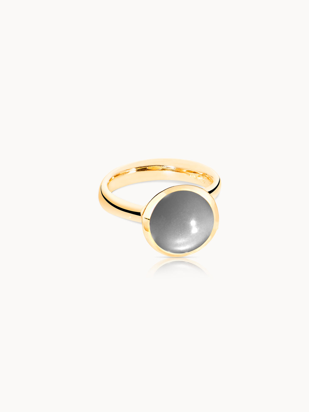 Ring BOUTON large Moonstone grey grey Moonstone