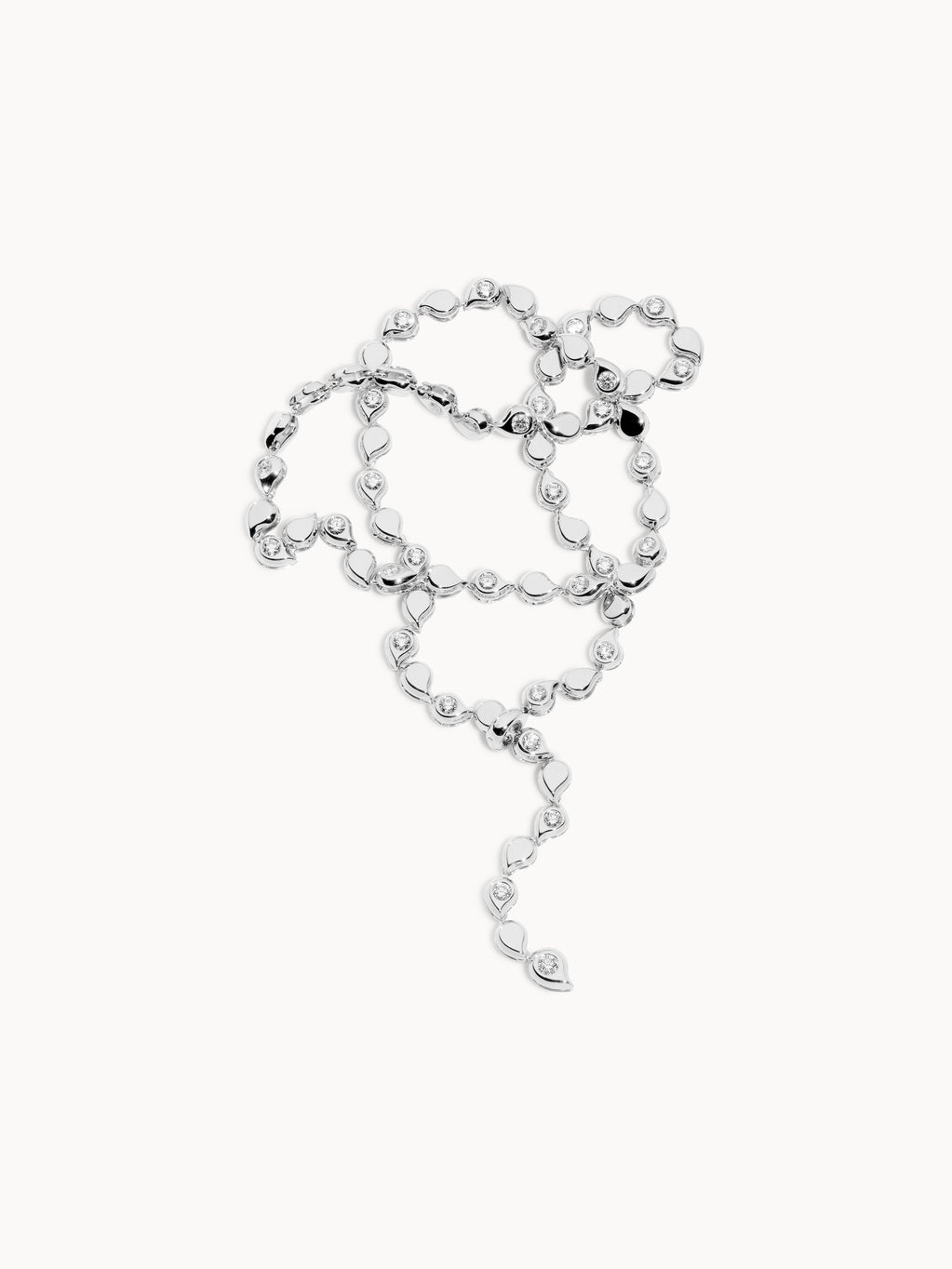 SNOWFLAKES Alternating Rivière Collier Necklace in ‘Classic’