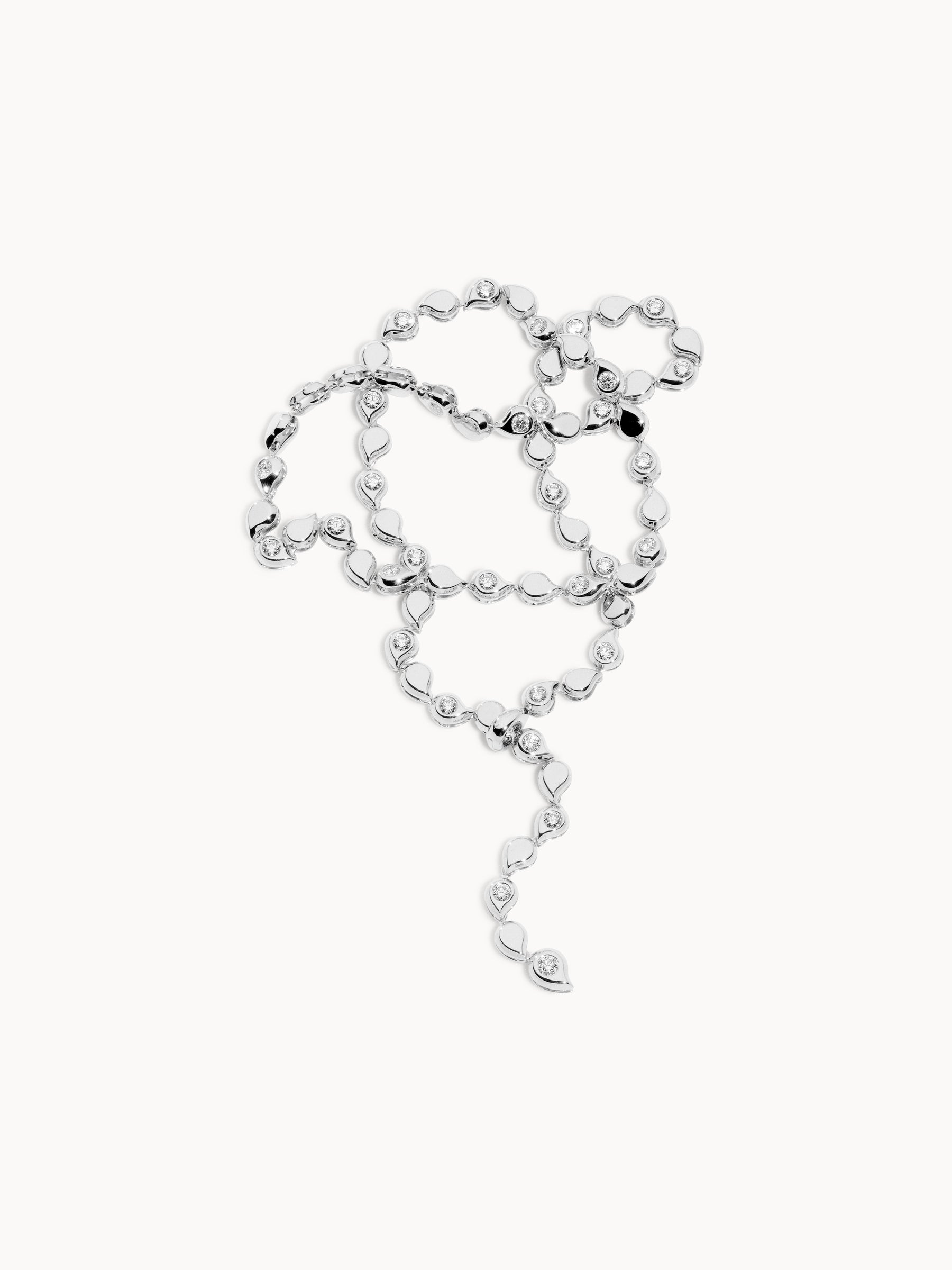 SNOWFLAKES Alternating Rivière Collier Necklace in ‘Classic’
