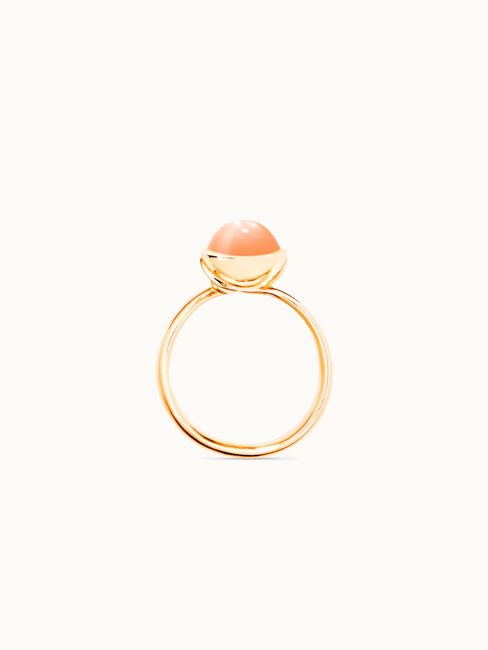 Ring BOUTON small Moonstone orange orange Moonstone