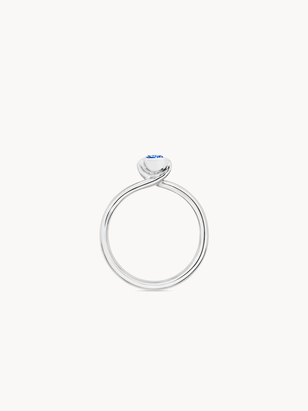 Ring BOUTON Solitaire Sapphire blue blue Sapphire