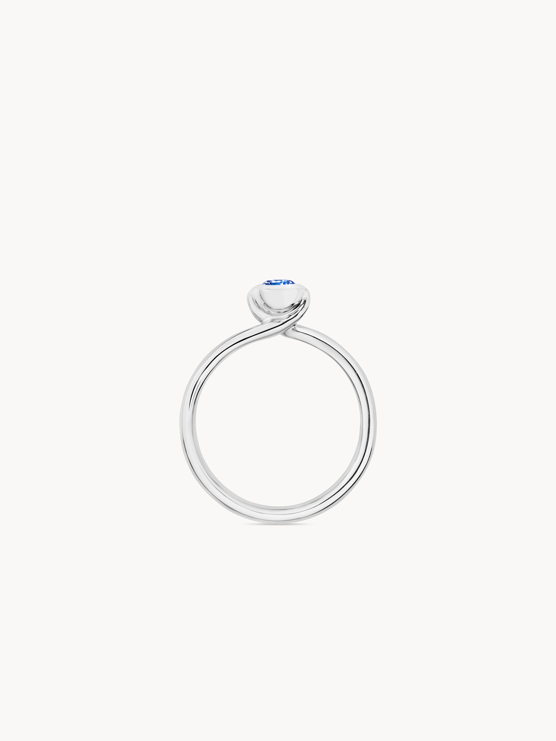 Ring BOUTON Solitaire Sapphire blue blue Sapphire