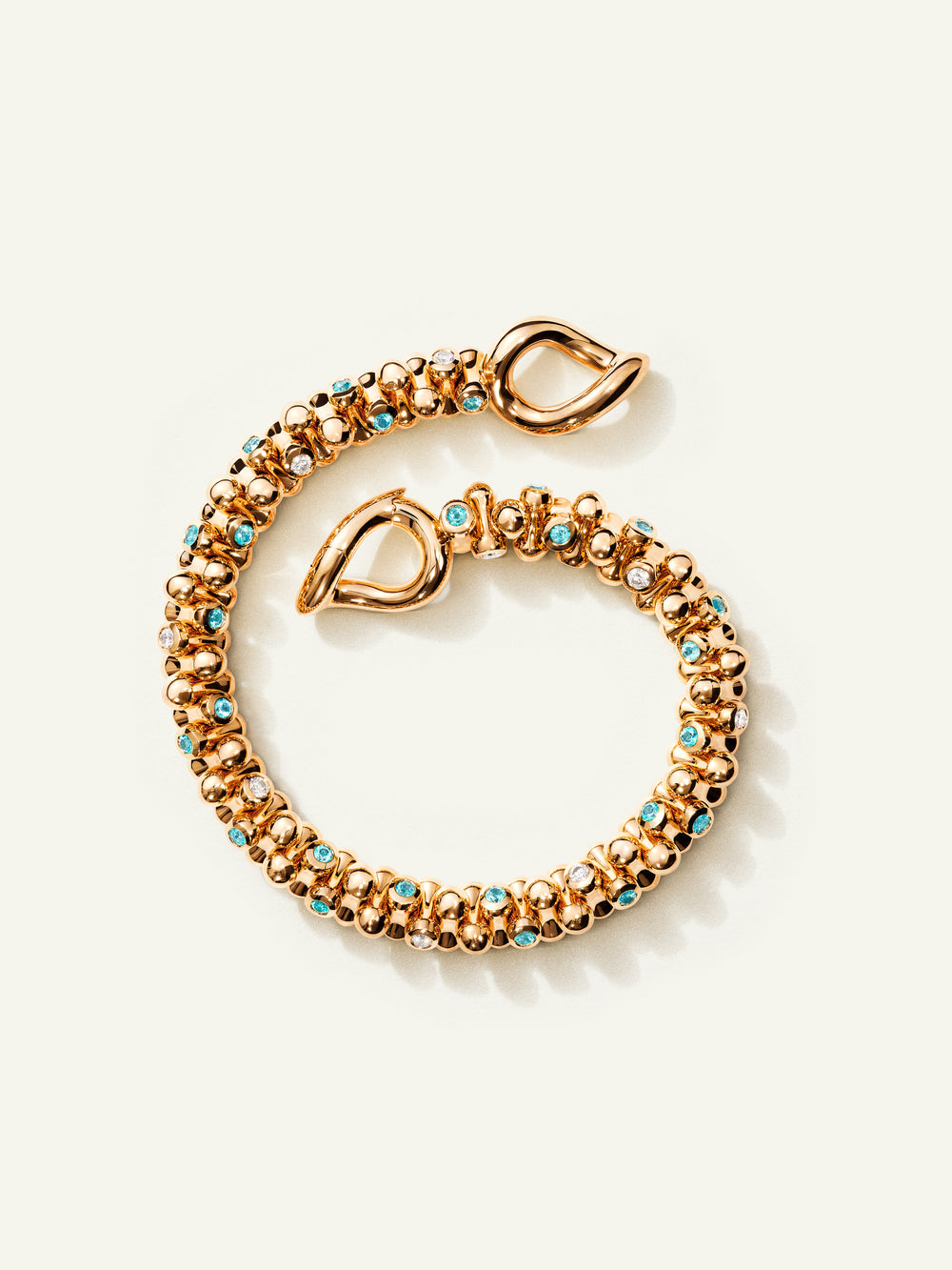 ALWAYS DIAMONDS Alternating Armband Paraiba Tourmaline