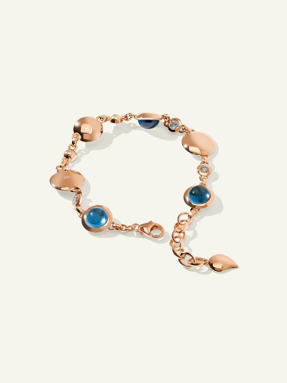 B-BOU-Sky-Cl-rg | BOUTON Bracelet in 'Sky' with White Diamonds