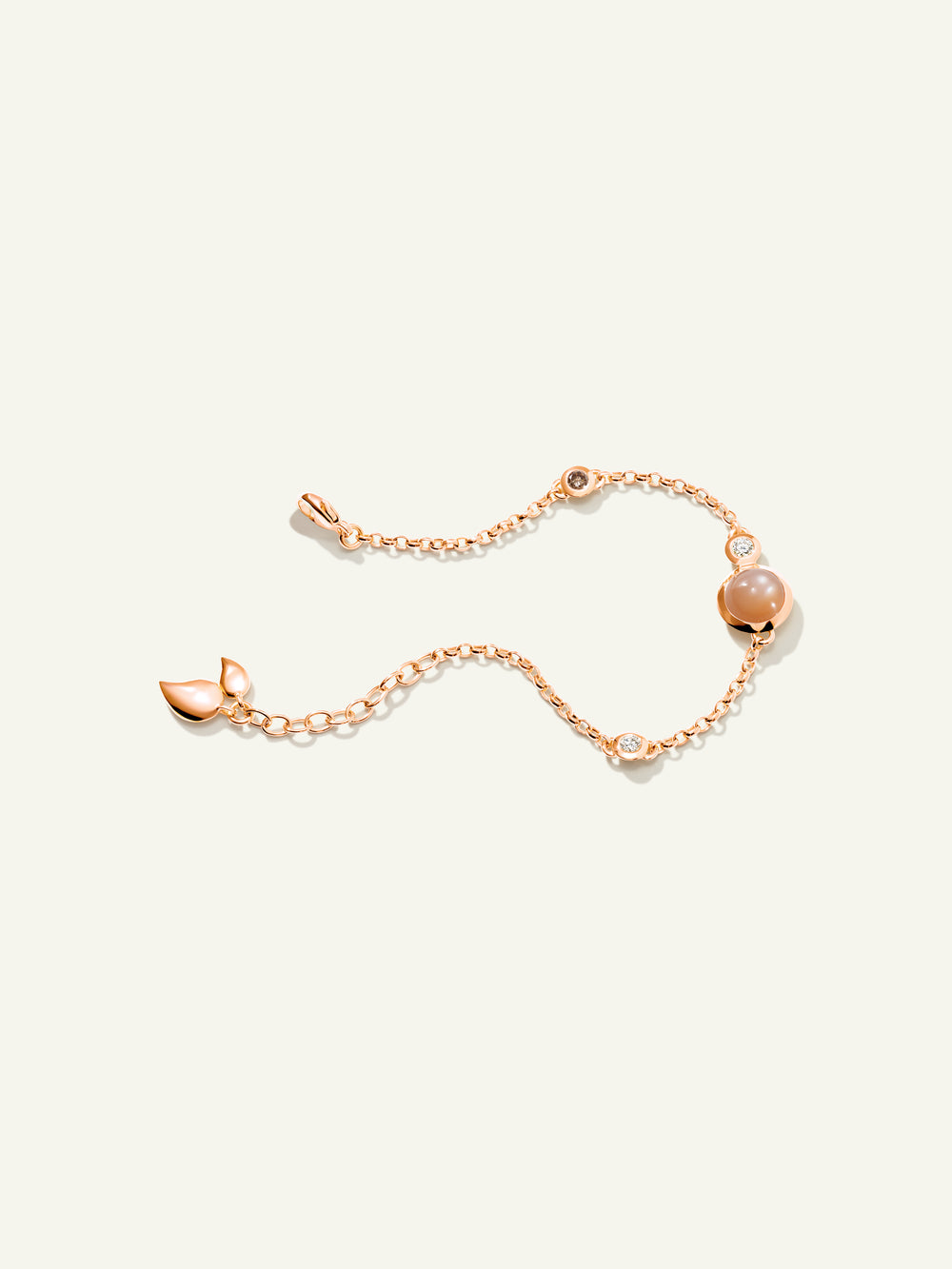B-BOU-c-Cam-sm-rg | BOUTON Mini Chain Bracelet, Small/Medium in 'Camel'