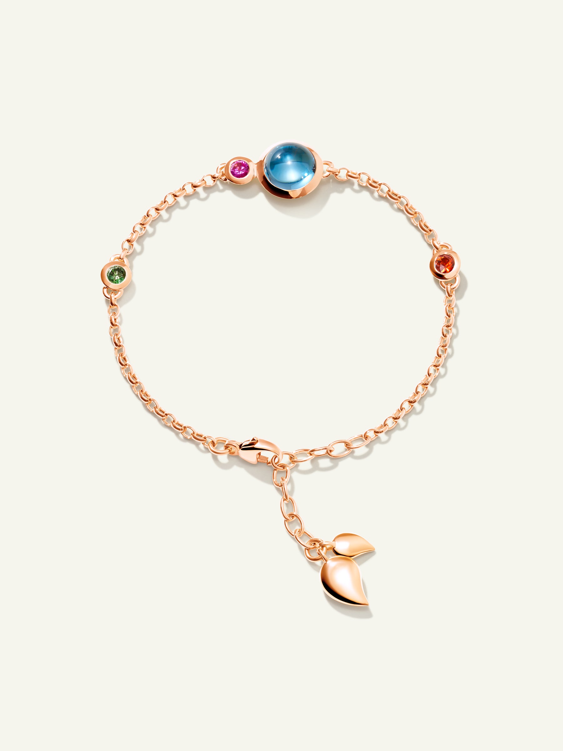 B-BOU-c-Can-ml-rg | BOUTON Mini Chain Bracelet, in 'Candy'