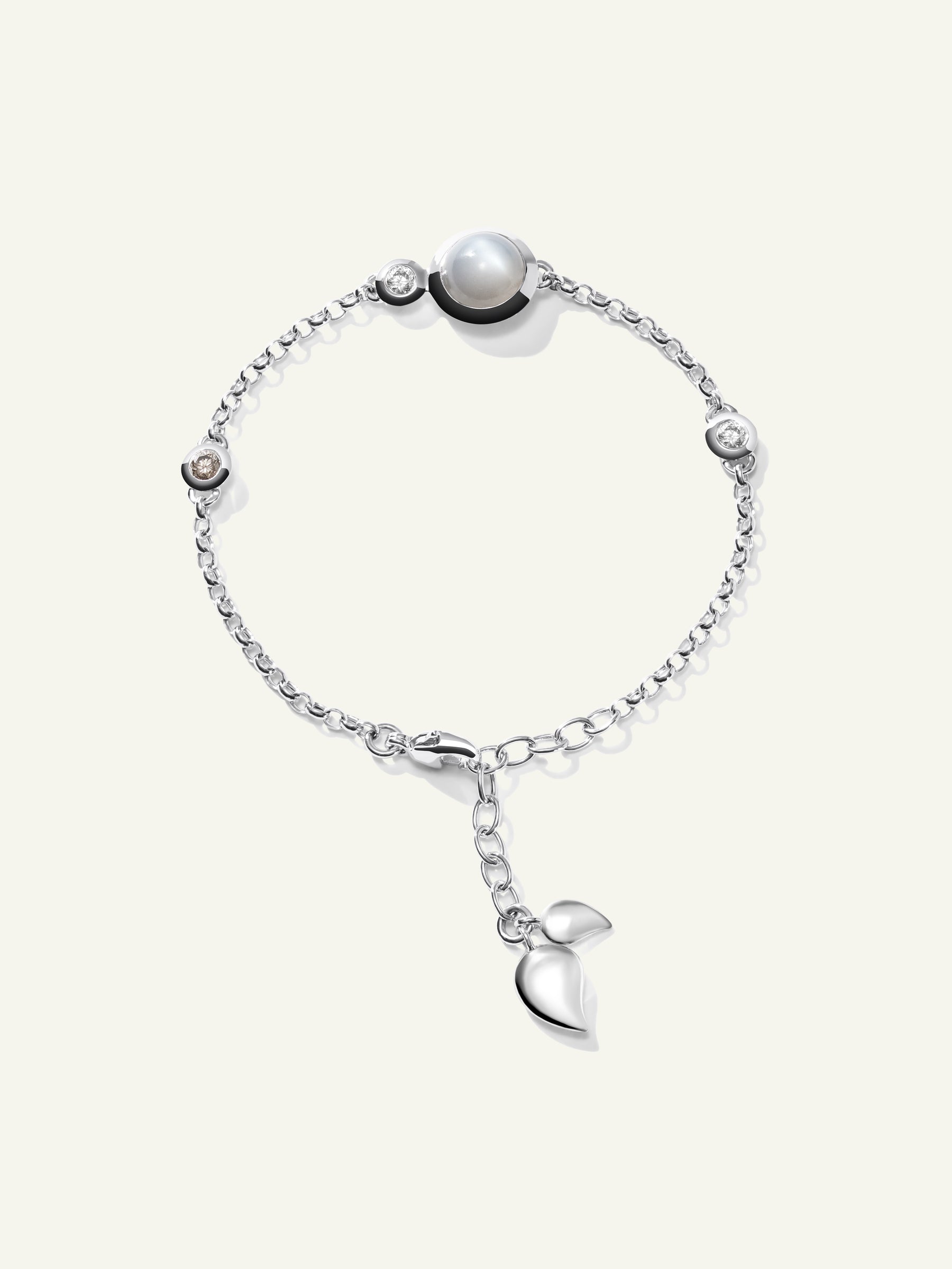 B-BOU-c-Cas-ml-wg | BOUTON Mini Chain Bracelet, in 'Cashmere'