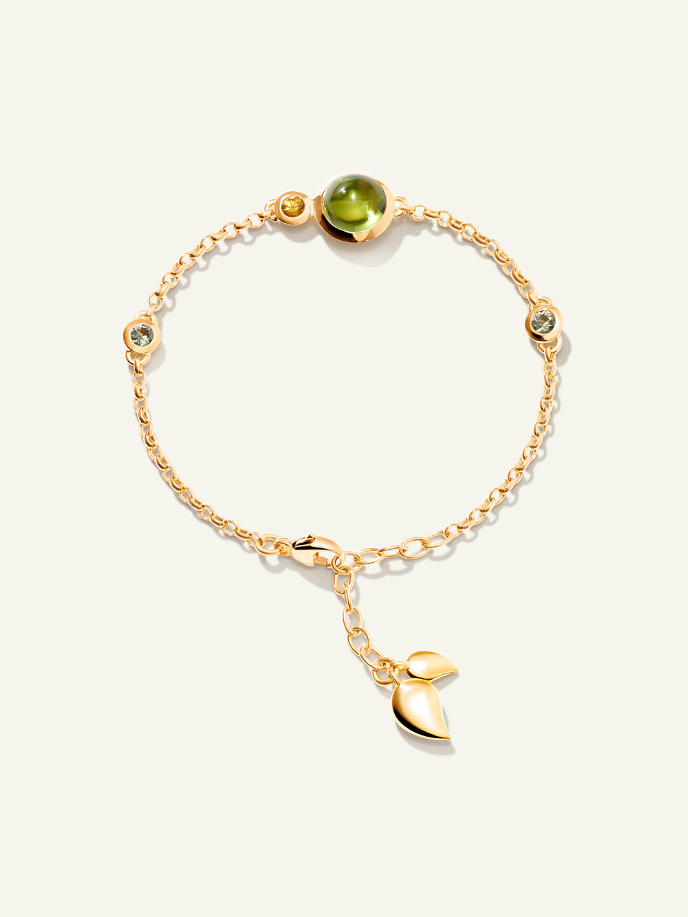 BOUTON Mini Chain Bracelet, Small/Medium in 'Rainforest'