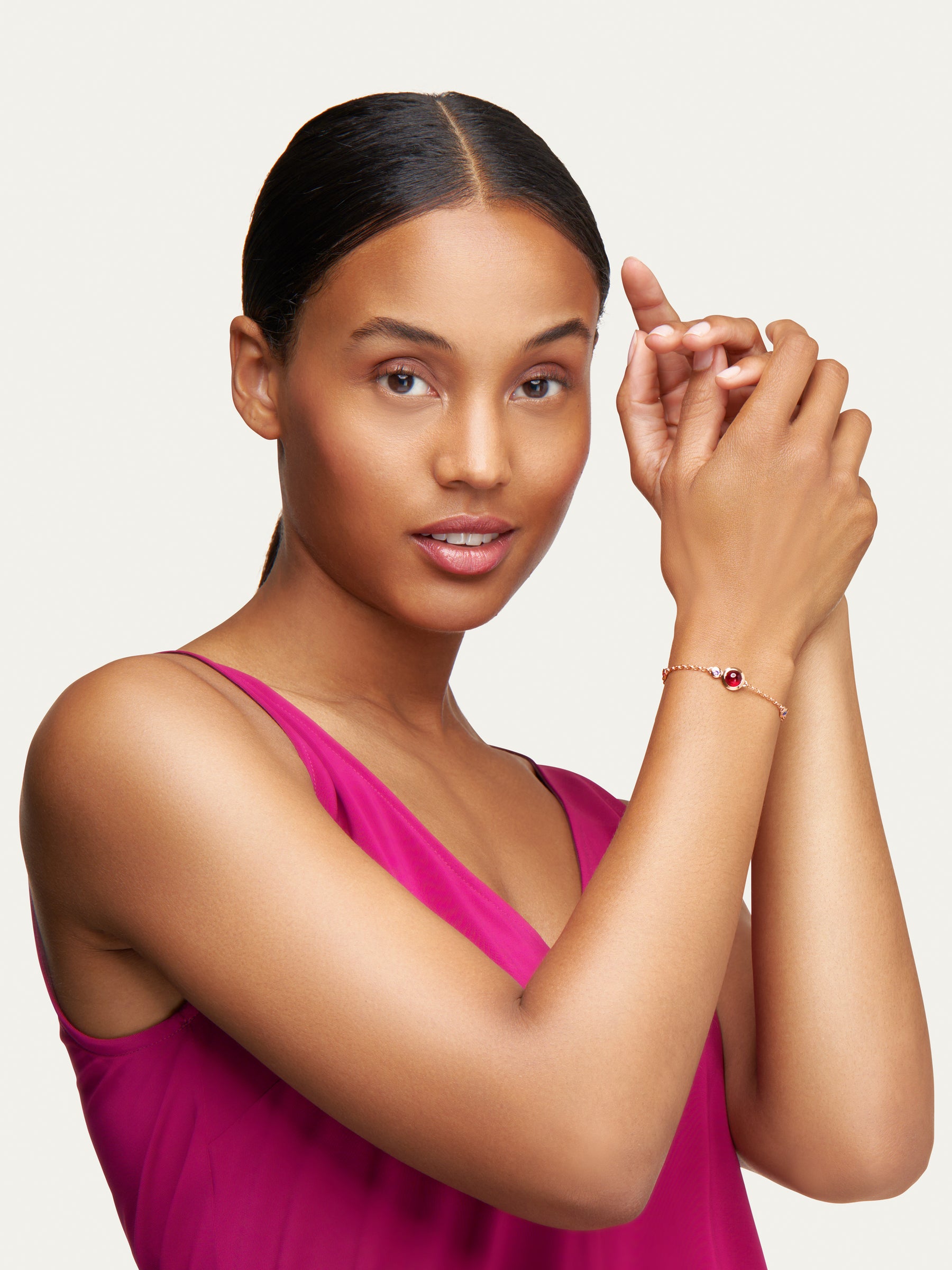 Bracelet BOUTON Mini Chain 'Wildberry' - small/medium 'Wildberry'