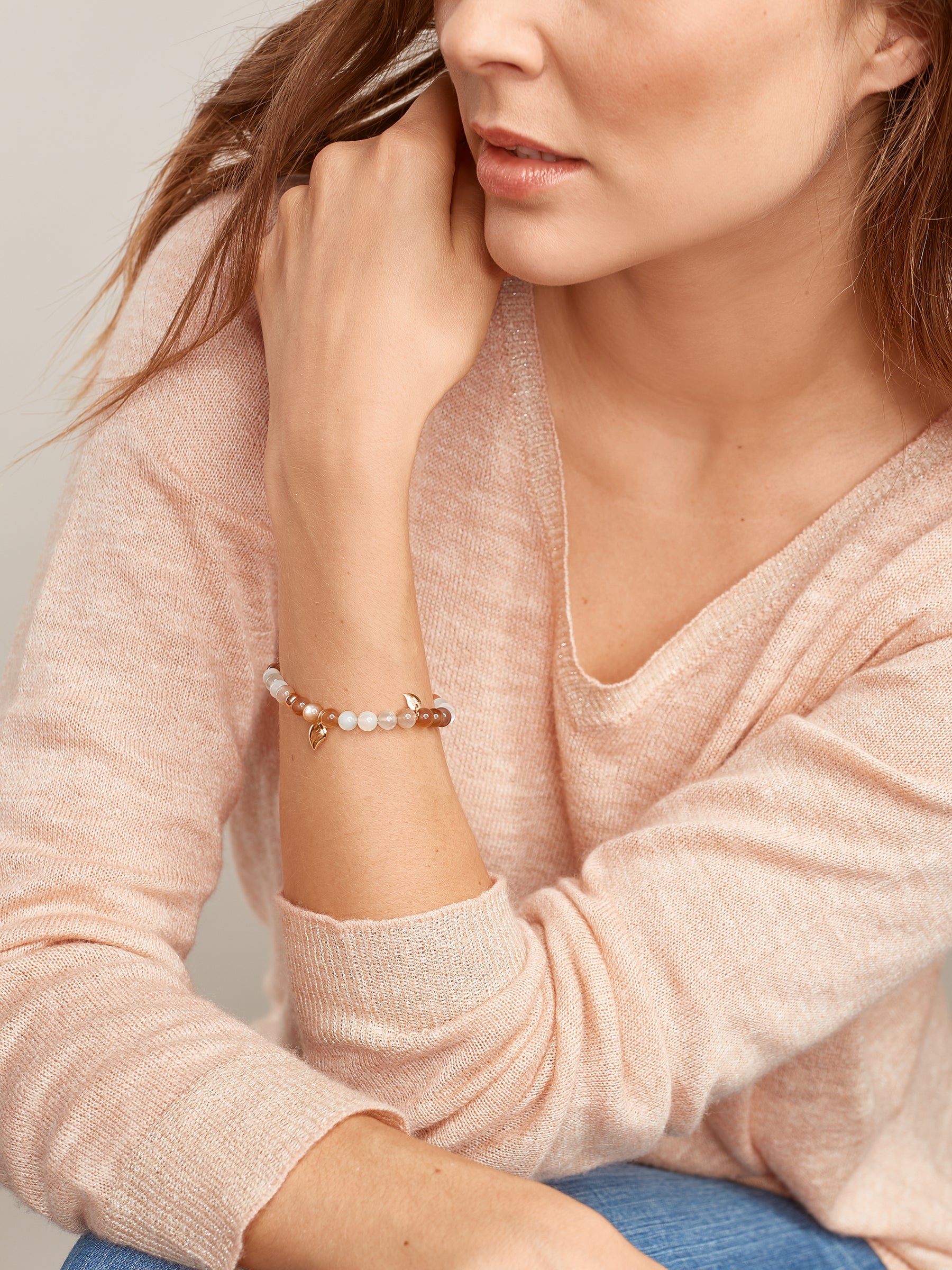 INDIA Large Drop Bracelet in 'Camel'