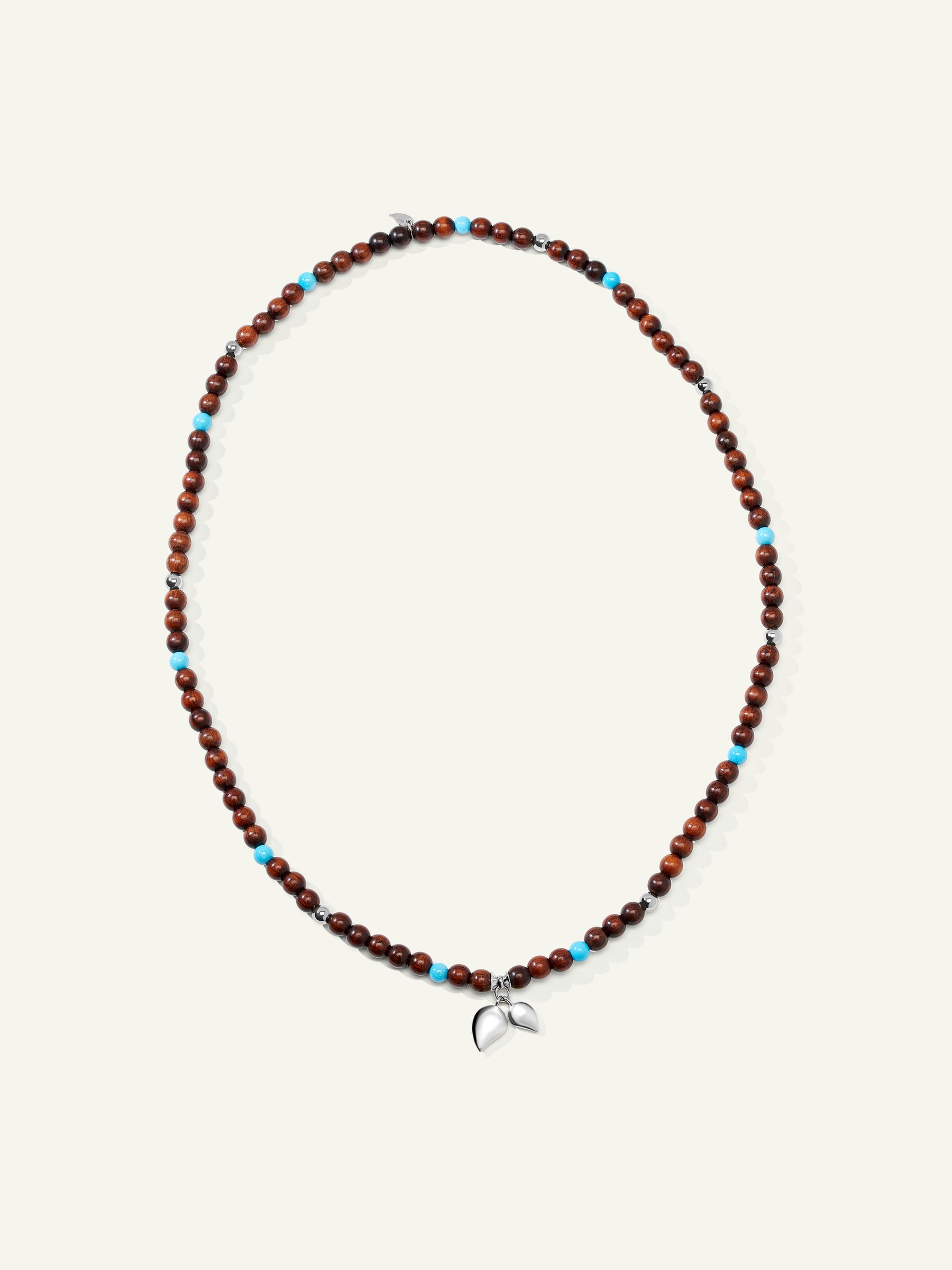 INDIA Medium Armband mit Türkisperlen und Snakewood