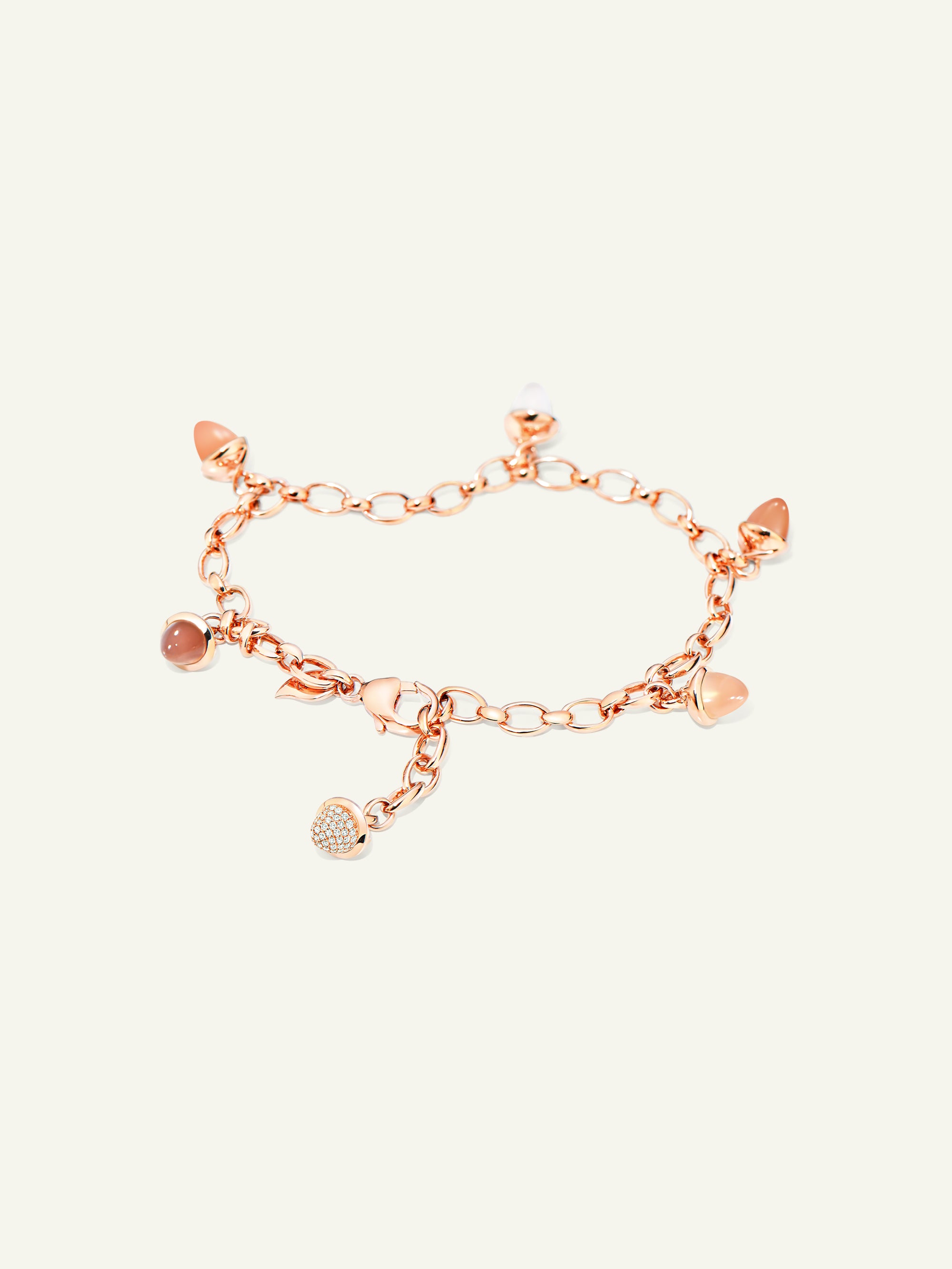 MIKADO Charm Armband in 'Camel' mit Diamond Pavé