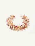 MIKADO Flamenco Bracelet in 'Blush' with Diamond Pavé