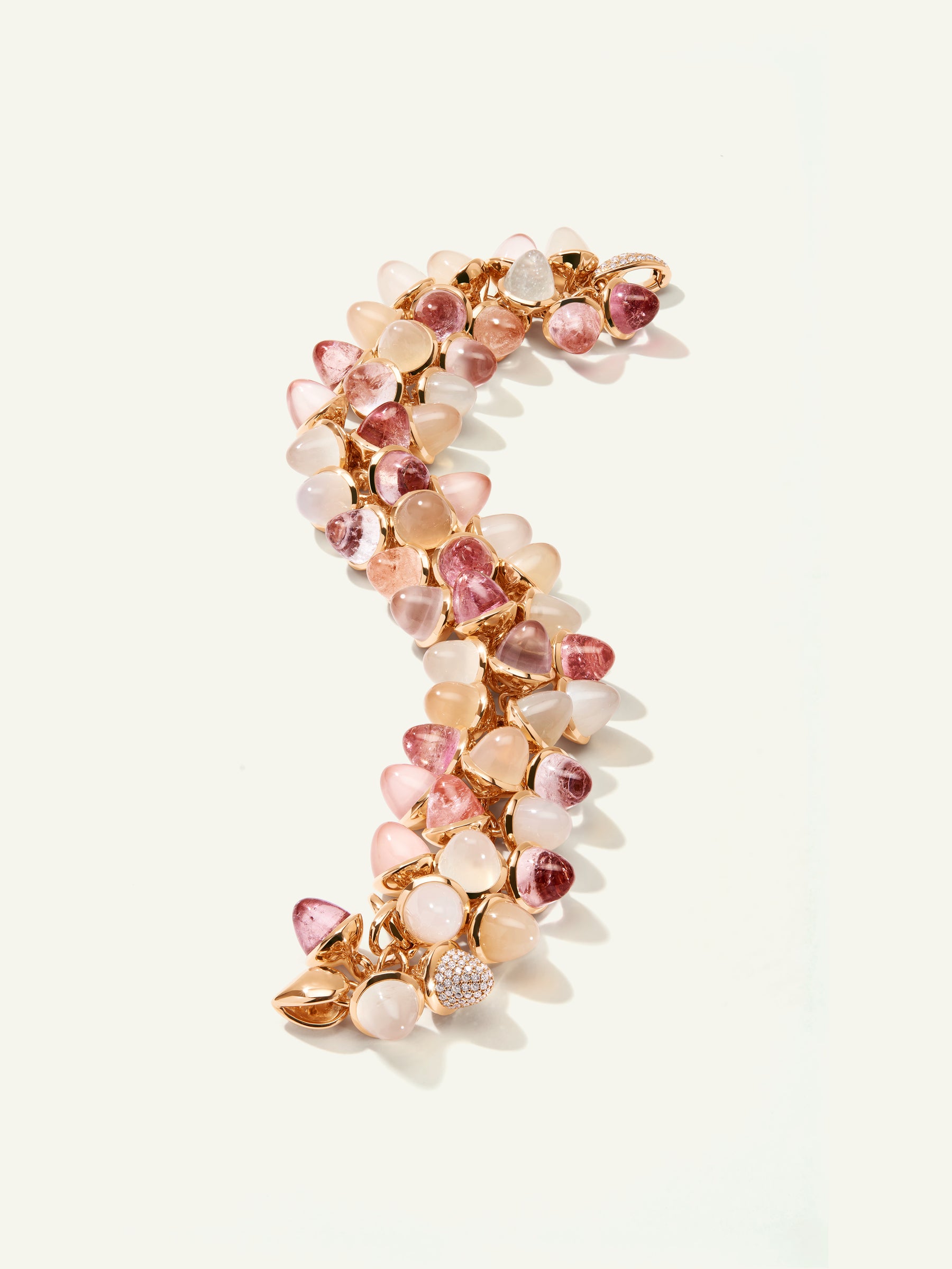 MIKADO Flamenco Bracelet in 'Blush' with Diamond PavŽ