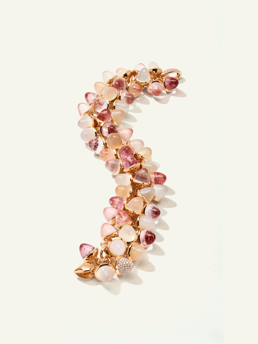 MIKADO Flamenco Armband in 'Blush' mit Diamond Pavé