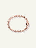 B-SF-Riv-Cl-Blu-rg | Bracelet SNOWFLAKES Rivière Classic / 'Blush'