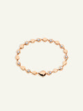 B-SF-Riv-Cl-alt-rg | SNOWFLAKES Alternating Rivière Bracelet with White Diamonds
