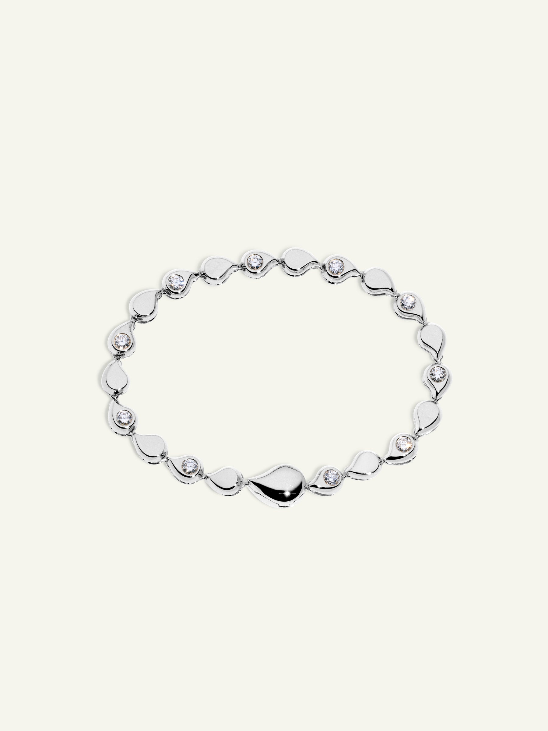 Bracelet SNOWFLAKES Rivière alternating mit Diamanten