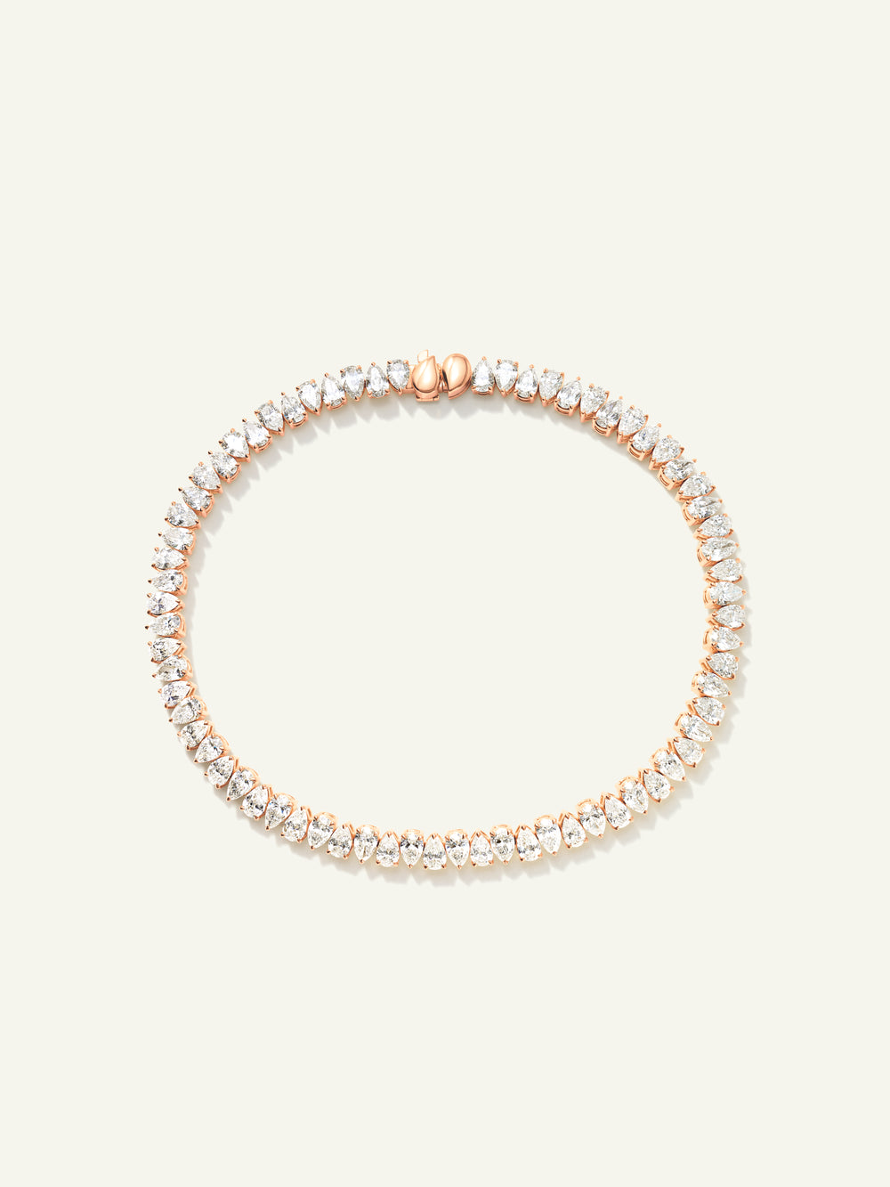 B-SIG-T-Cl-rg | Bracelet SIGNATURE Tennis pear shape Diamonds
