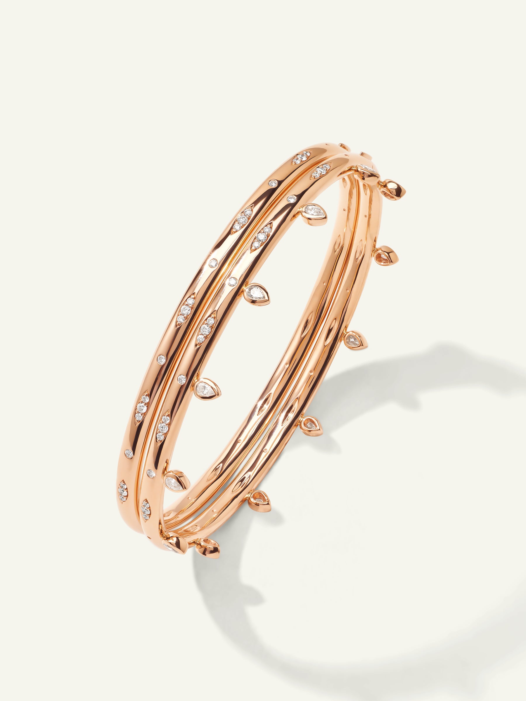 GYPSY Armreif, 17 cm Diamant Pavé