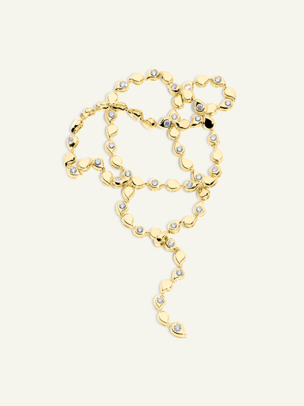 SNOWFLAKES Alternating Rivière Collier Necklace in ‘Classic’