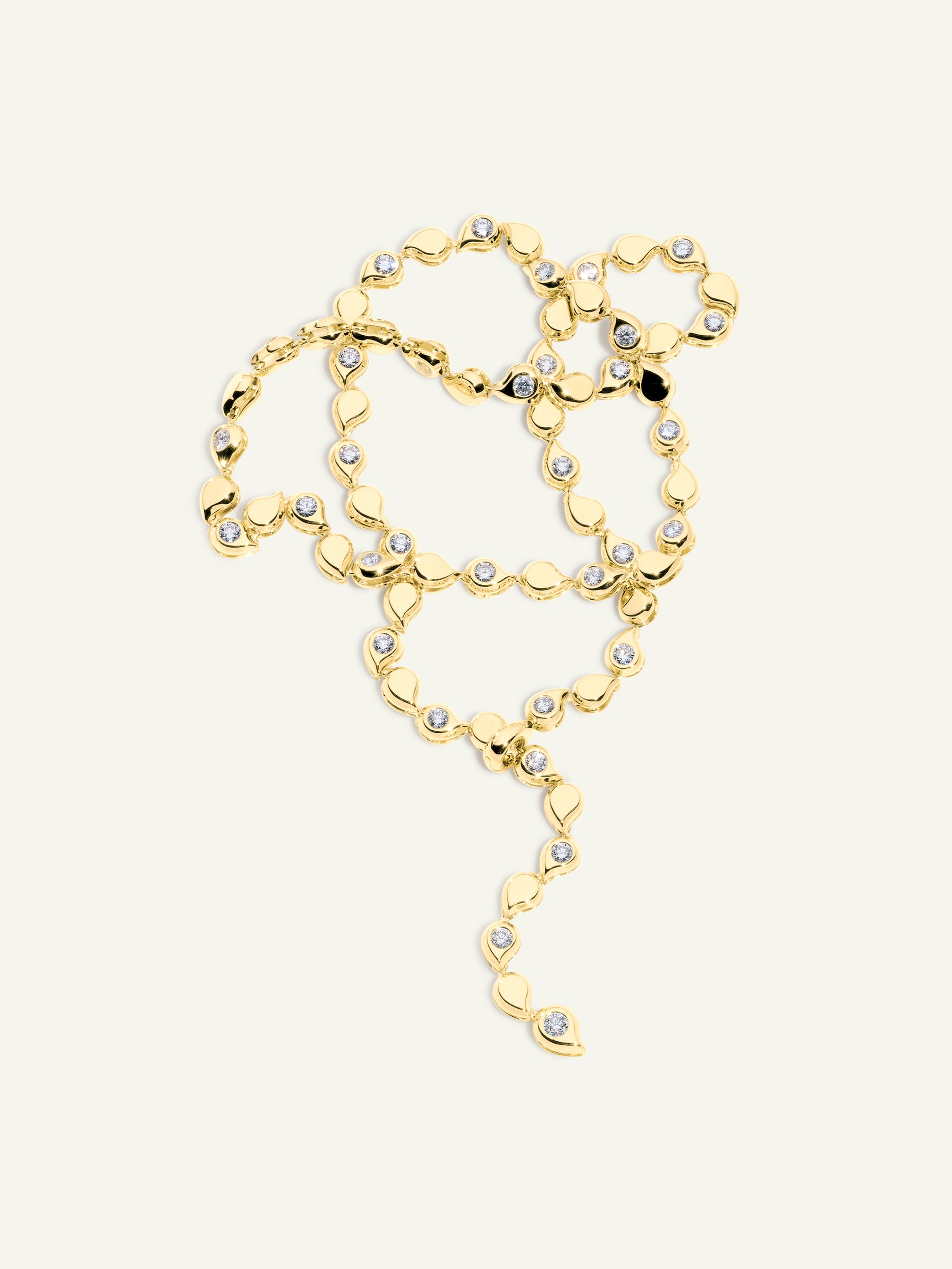 SNOWFLAKES Alternating Rivière Collier Necklace in ‘Classic’