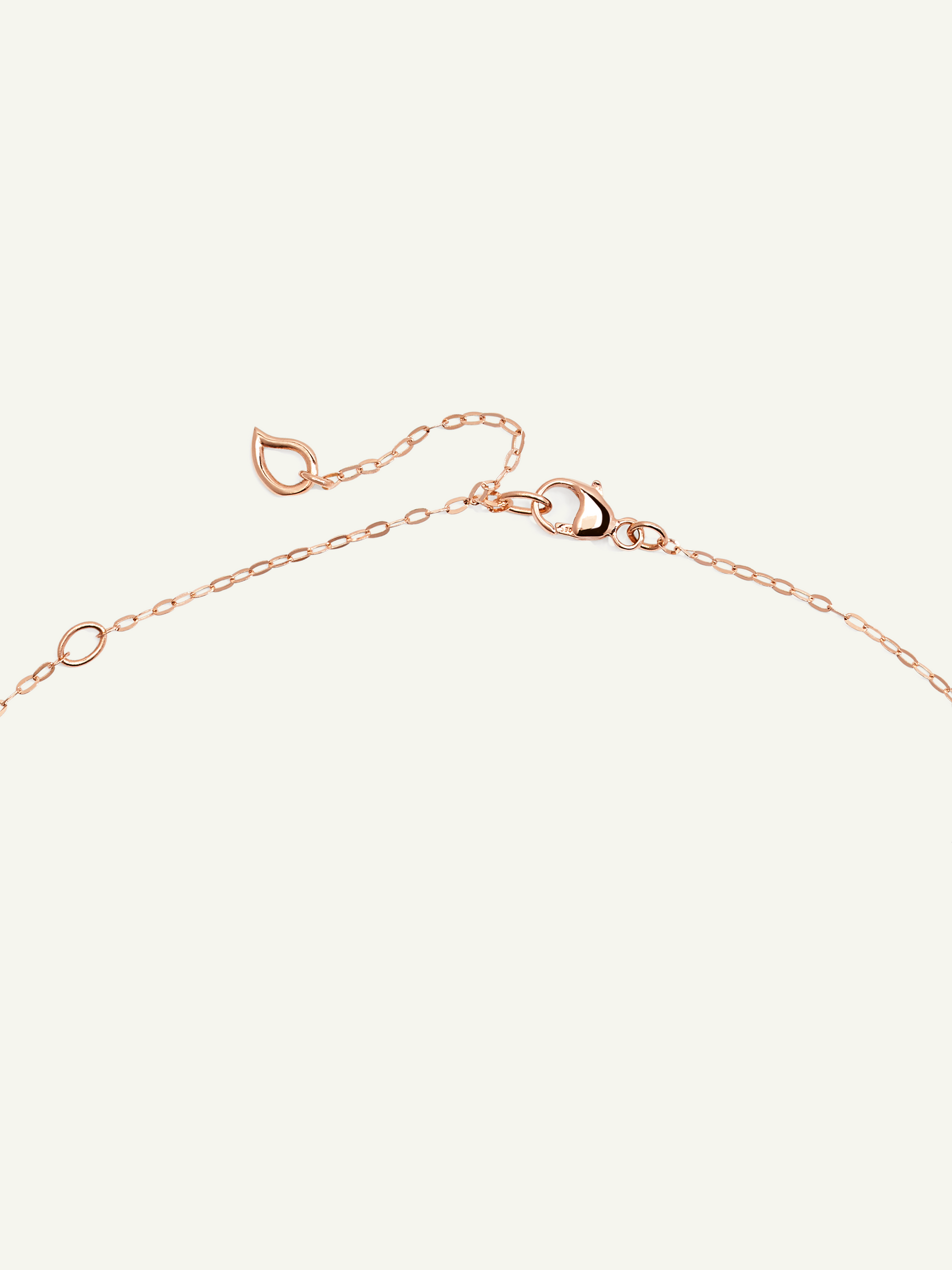 Chain SPARKLE Drop Diamond Pavé, 1,0 mm, 45 cm mit Diamant Pavé