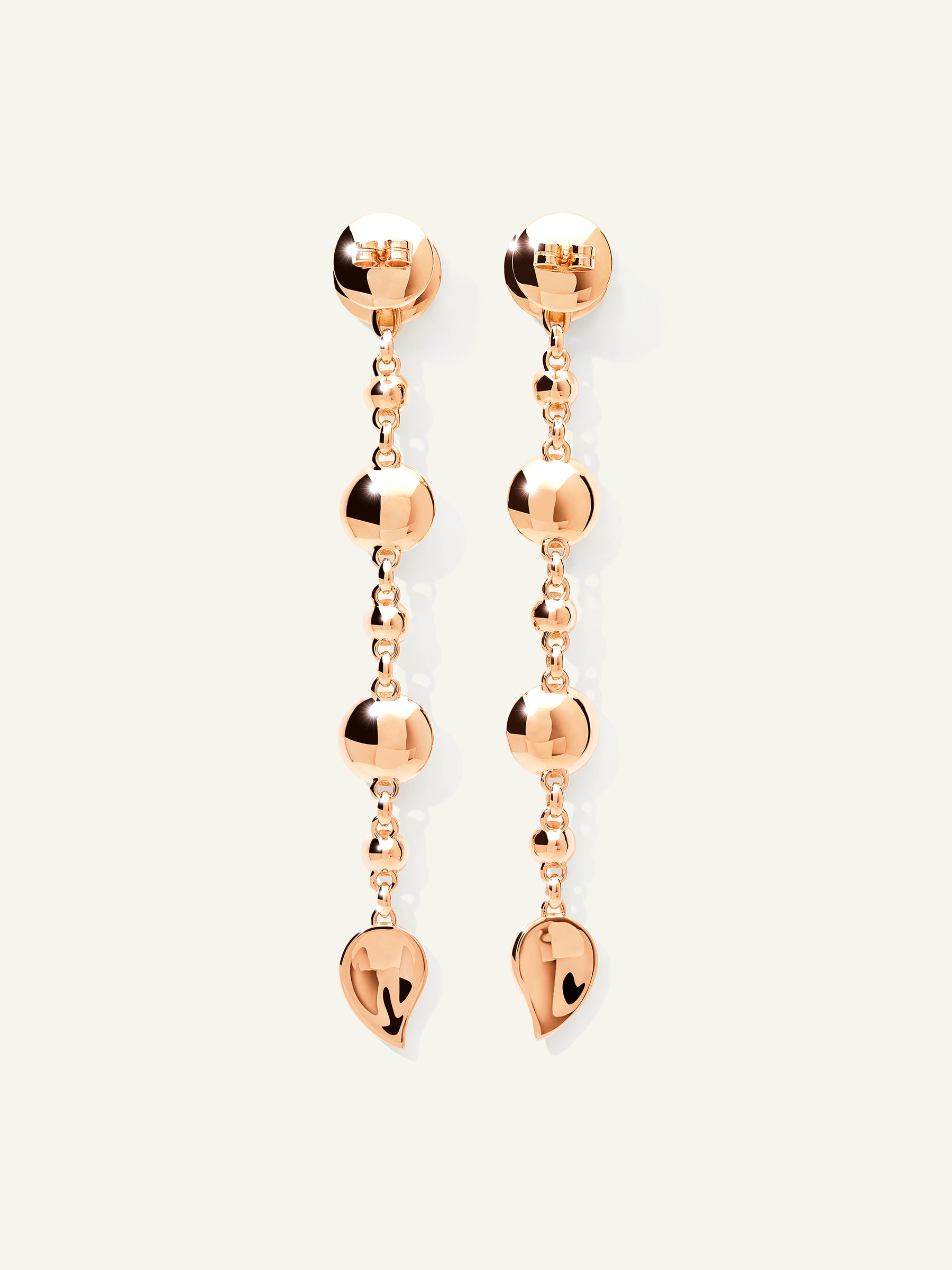 E-BOU-3-Aur-Cl-rg | BOUTON Long Earrings in 'Aurora' with White Diamonds
