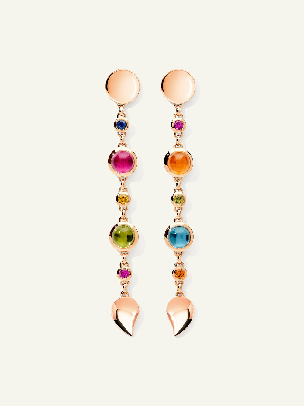 E-BOU-3-Can-Sa-rg | BOUTON Long Earrings in 'Candy' with Sapphire