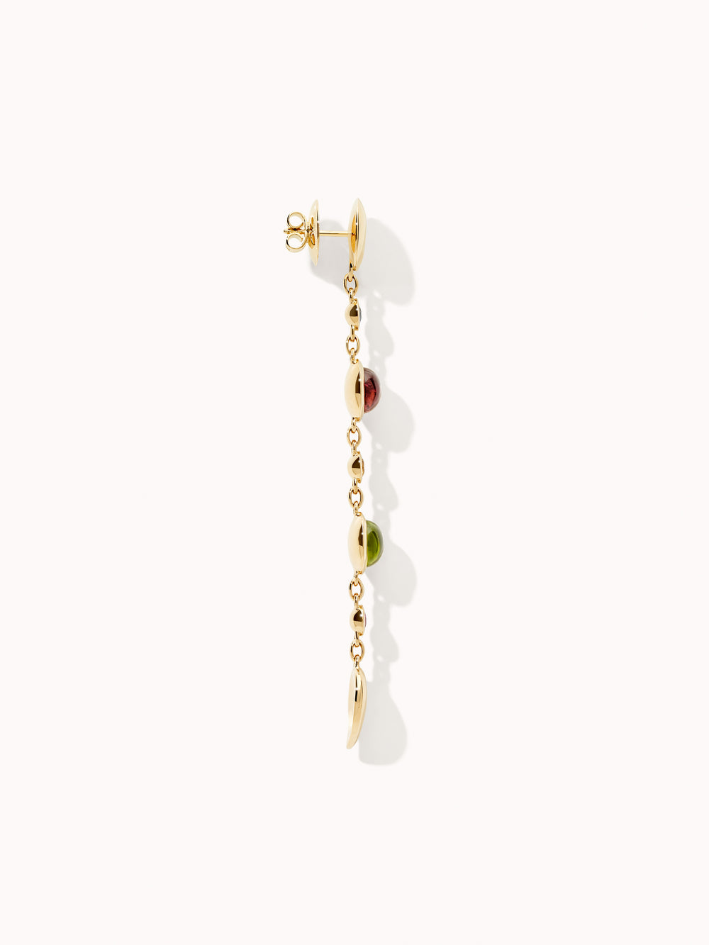 Earrings BOUTON Long 'Candy' / Sapphire 