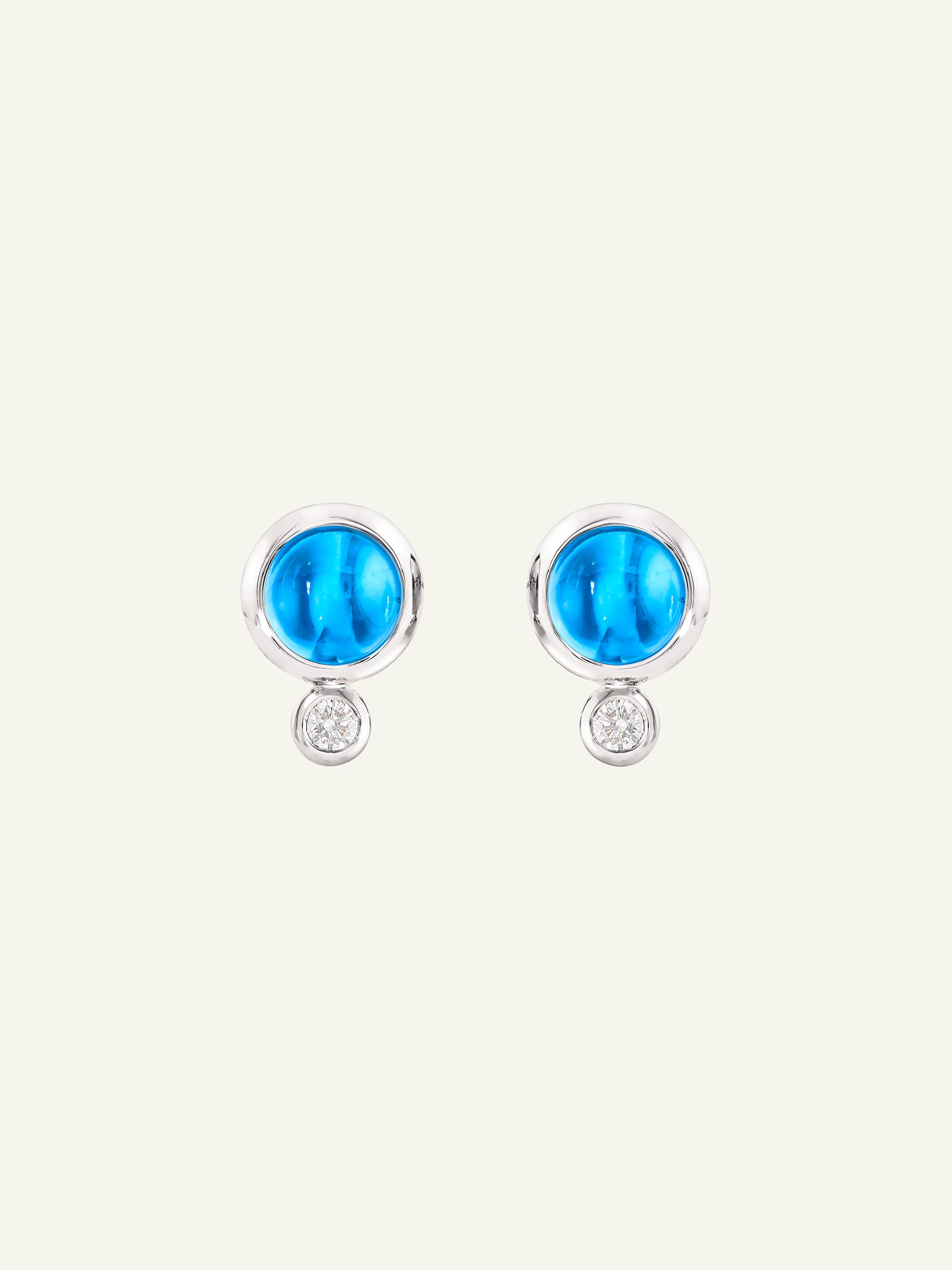 Earrings BOUTON Swiss Topaz / Classic Swiss Topaz