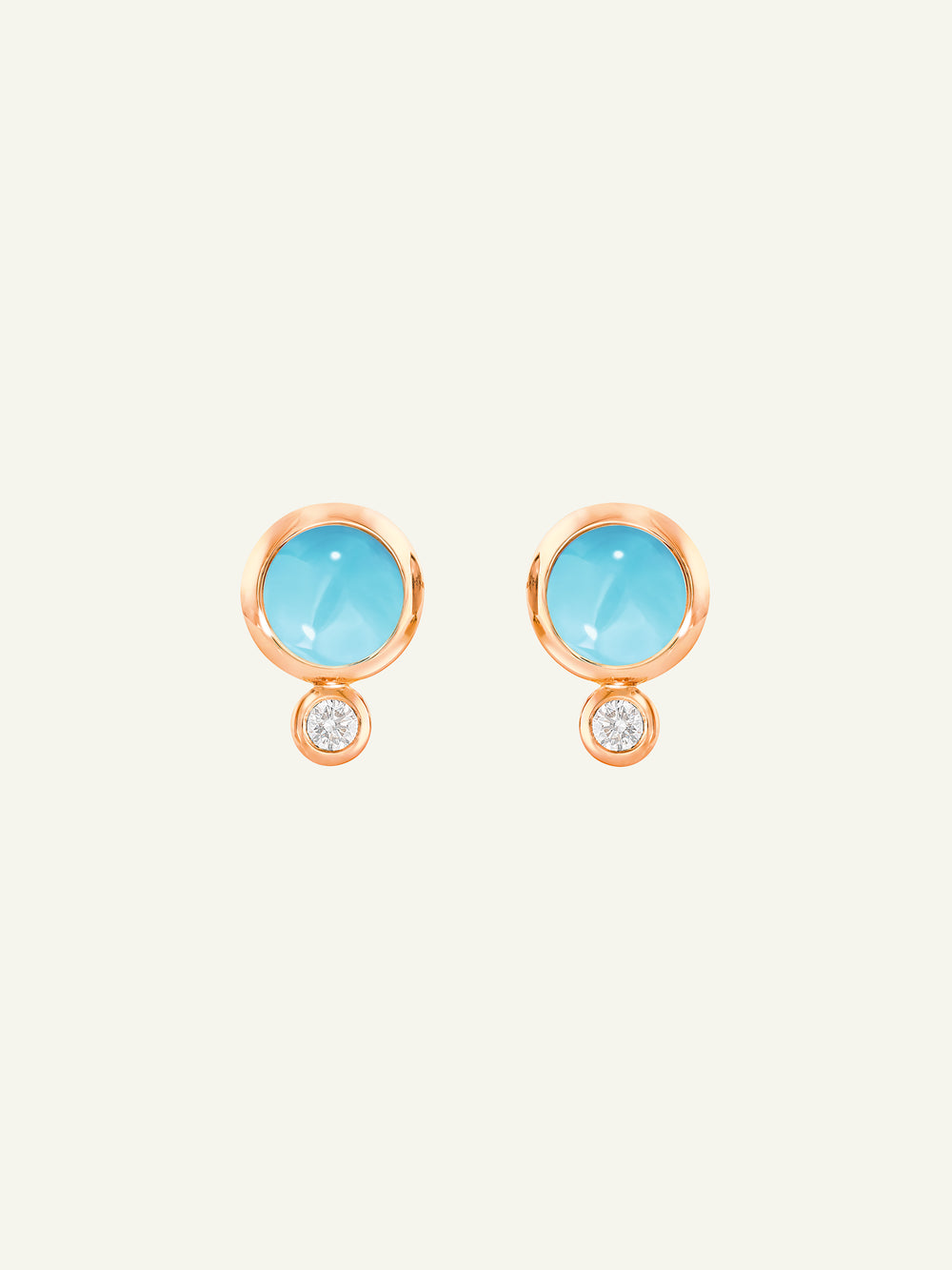 Earrings BOUTON Turquoise / Classic Turquoise