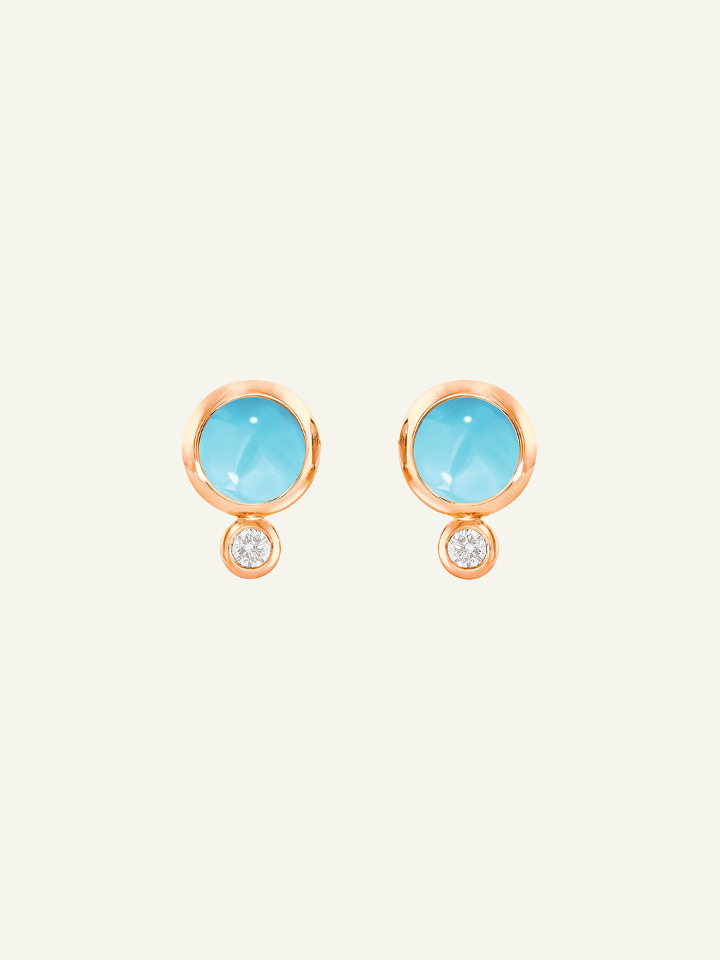 Earrings BOUTON Turquoise / Classic Turquoise