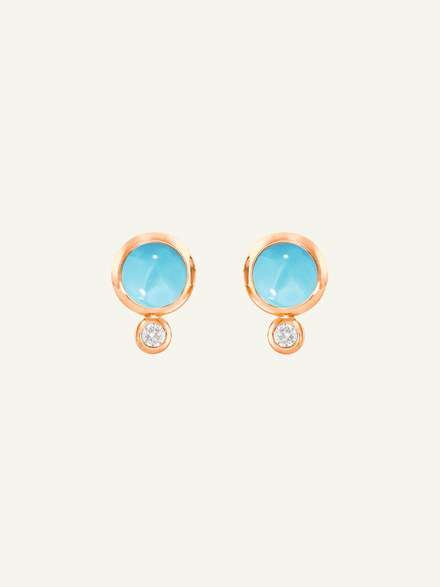 Earrings BOUTON Turquoise / Classic Turquoise