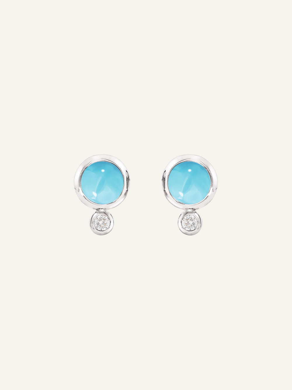 Earrings BOUTON Turquoise / Classic Turquoise