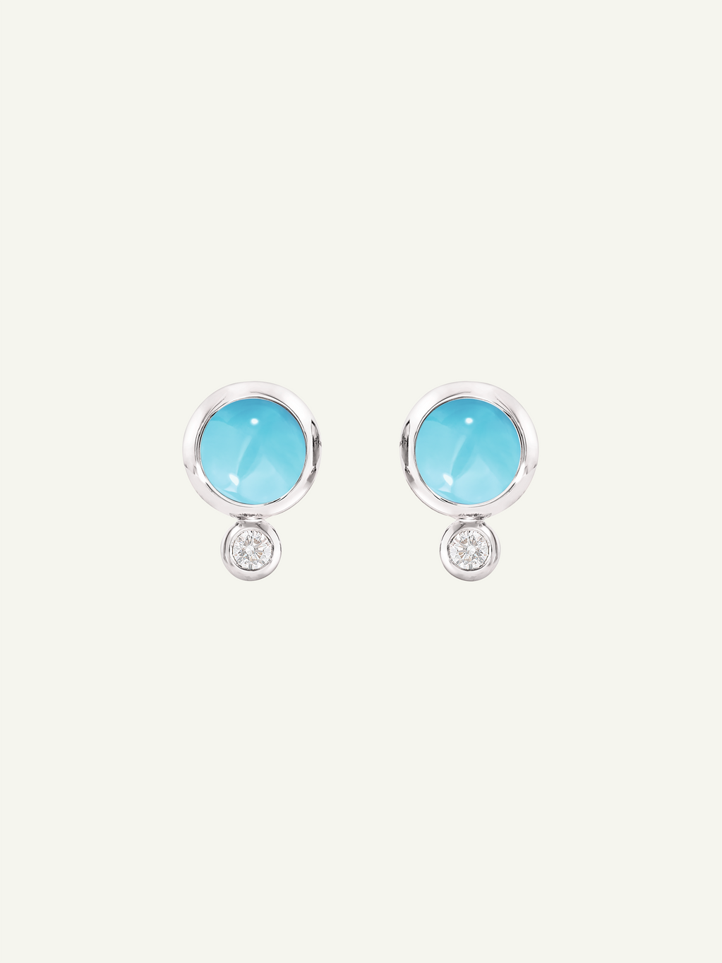 Earrings BOUTON Turquoise / Classic Turquoise