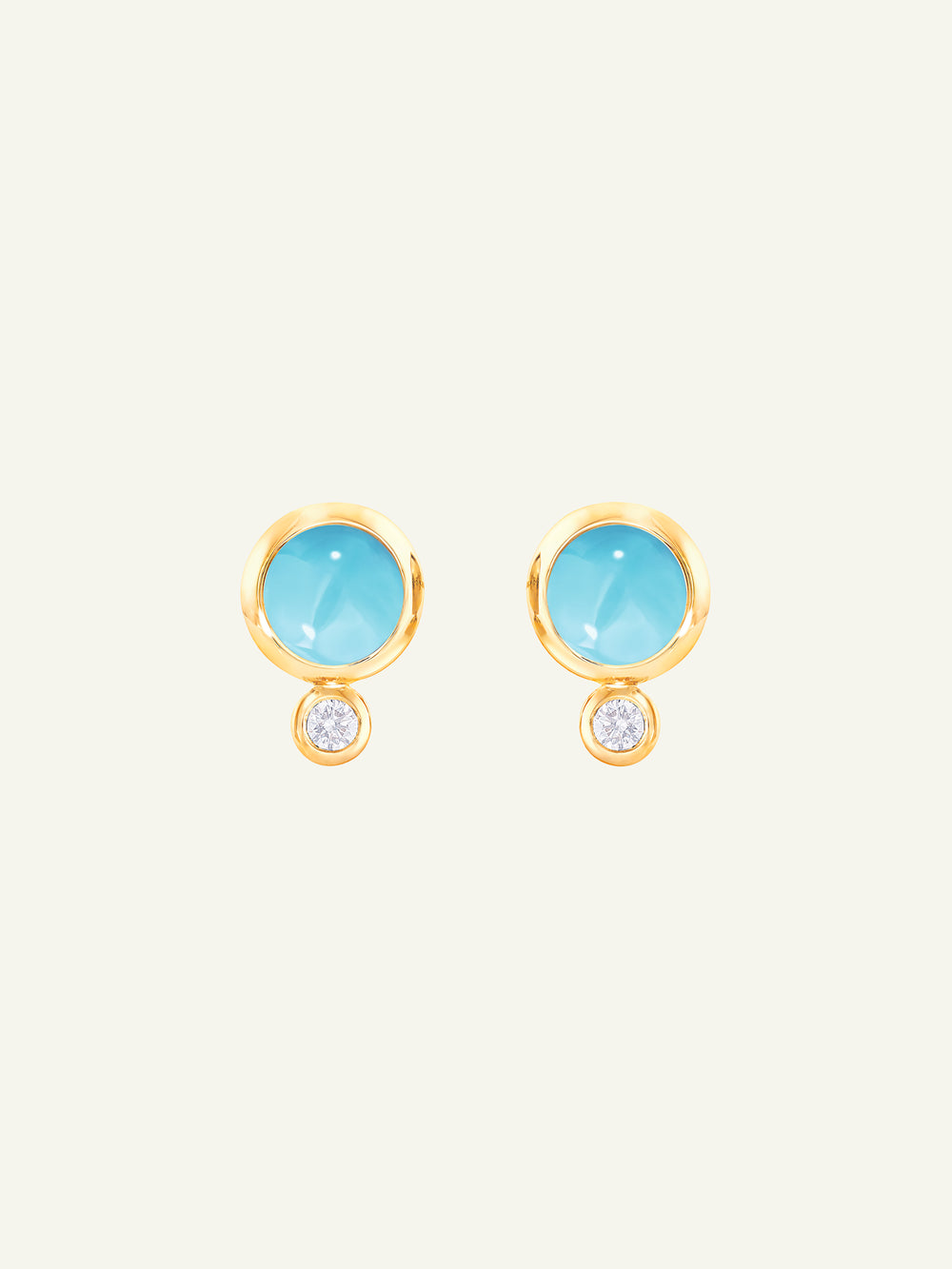 Earrings BOUTON Turquoise / Classic Turquoise