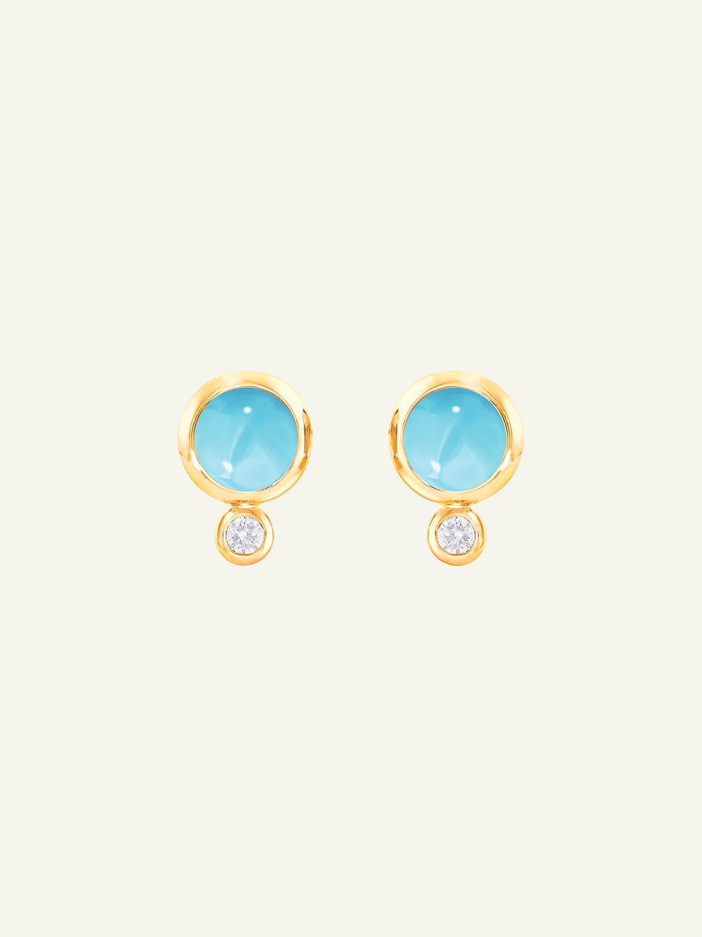 Earrings BOUTON Turquoise / Classic Turquoise