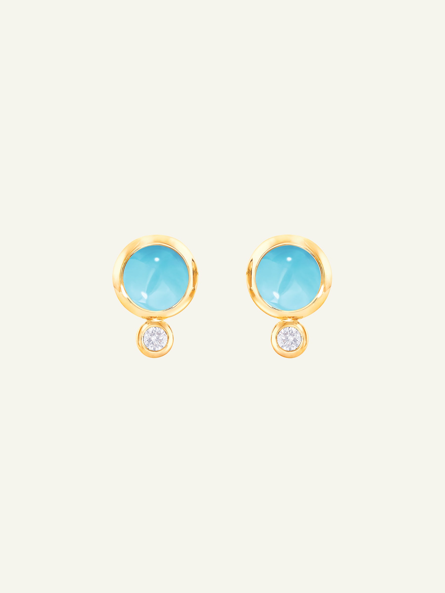 Earrings BOUTON Turquoise / Classic Turquoise
