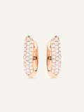 SIGNATURE Hoop Earrings with Diamond Pavé