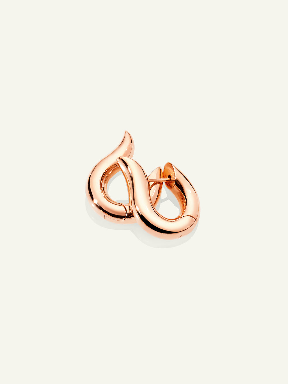 SIGNATURE Earrings Hoop medium 18K rose gold