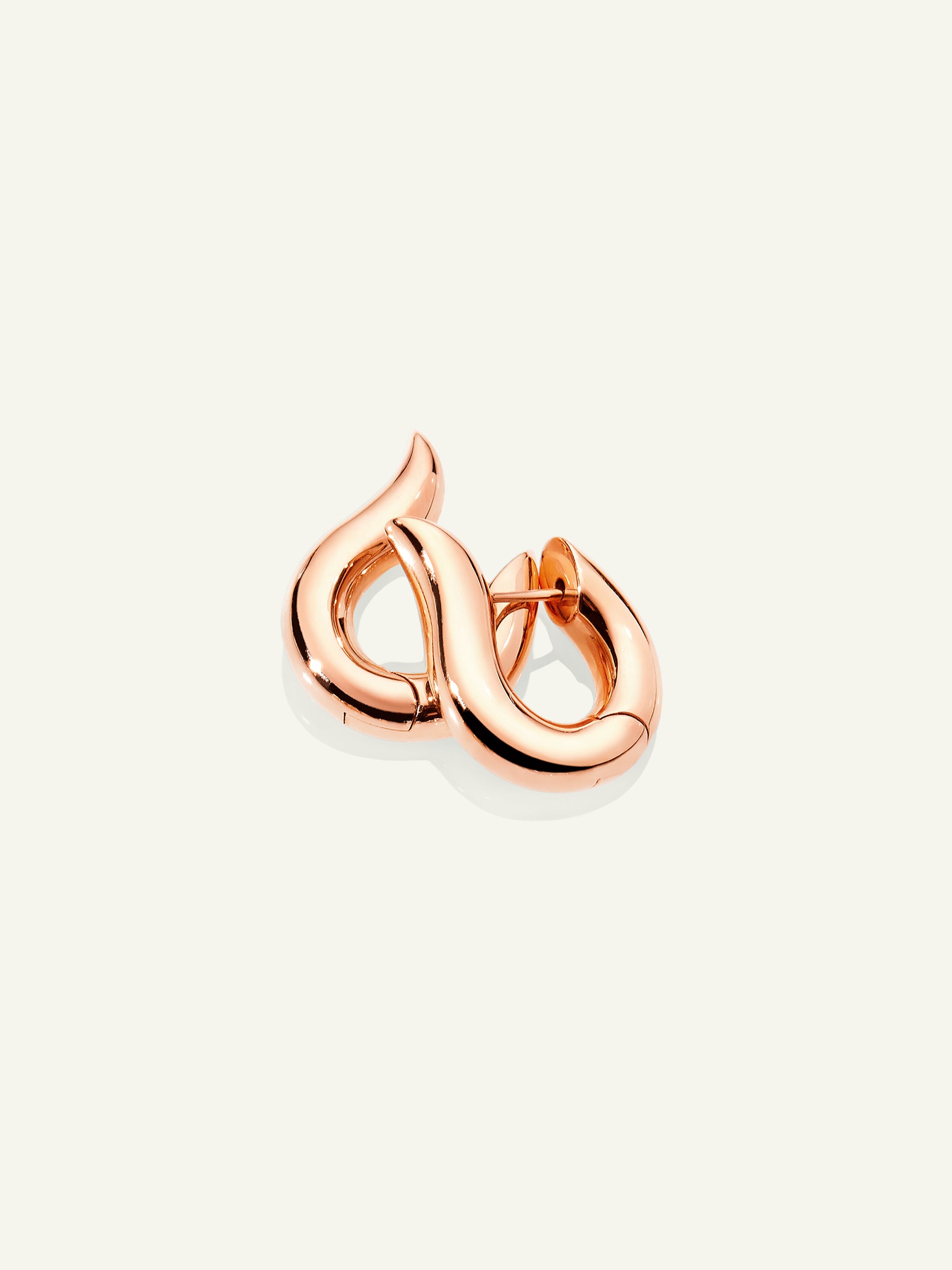 SIGNATURE Earrings Hoop medium 18K Roségold